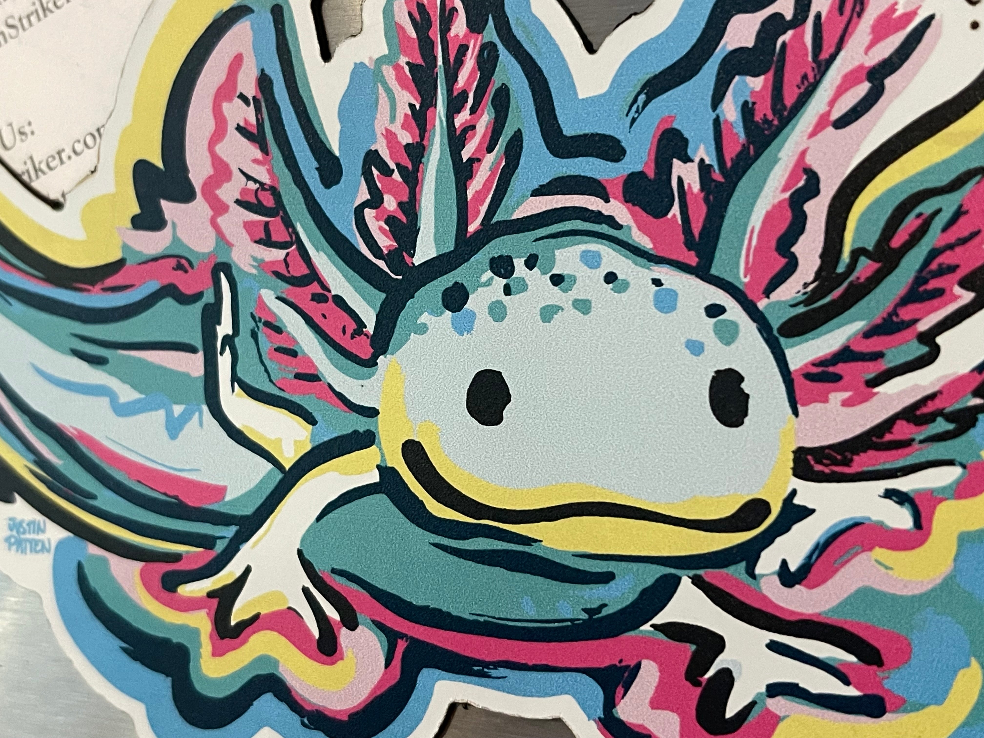 Axolotl Magnet by Justin Patten