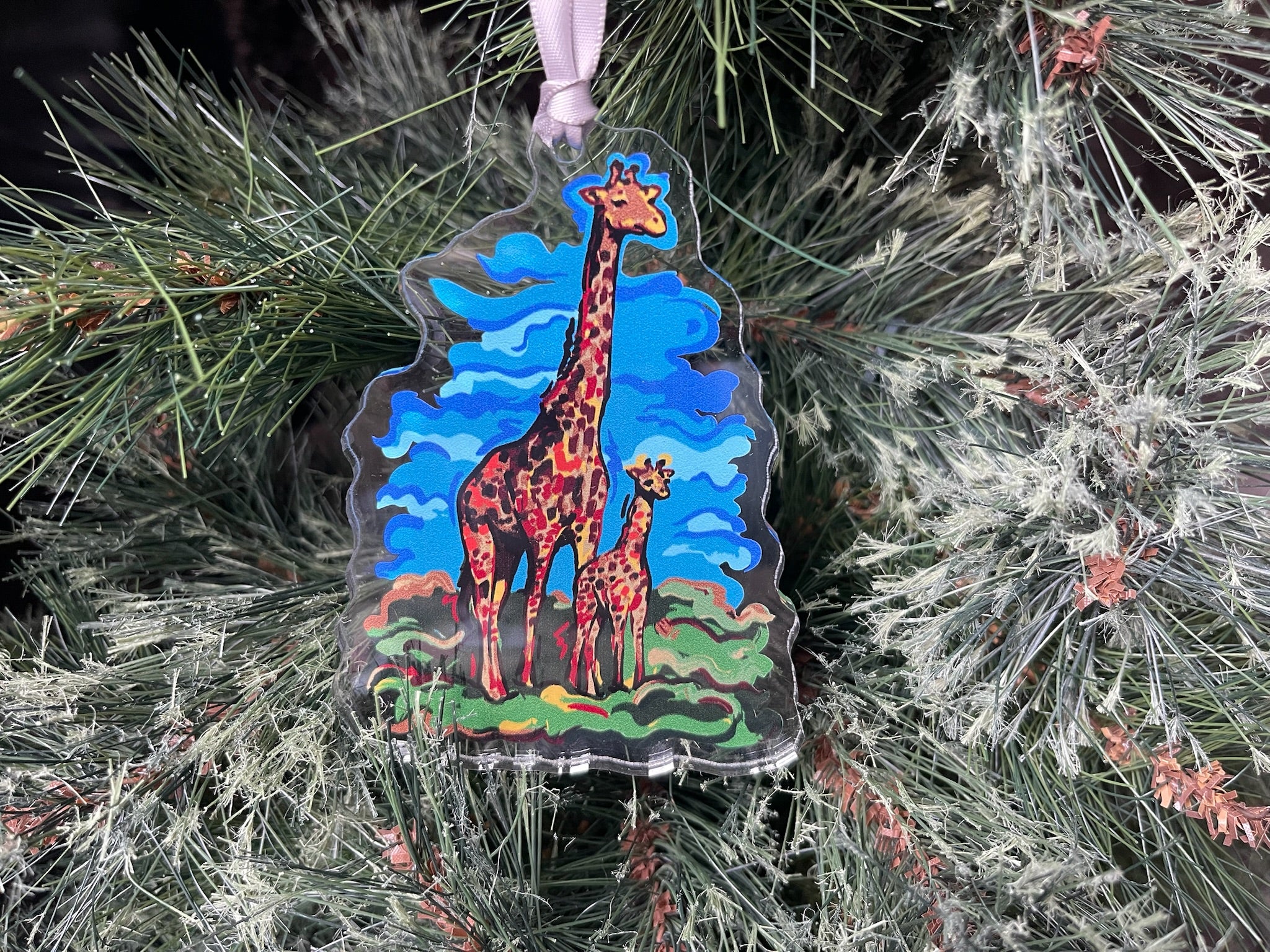 Giraffe Ornament by Justin Patten