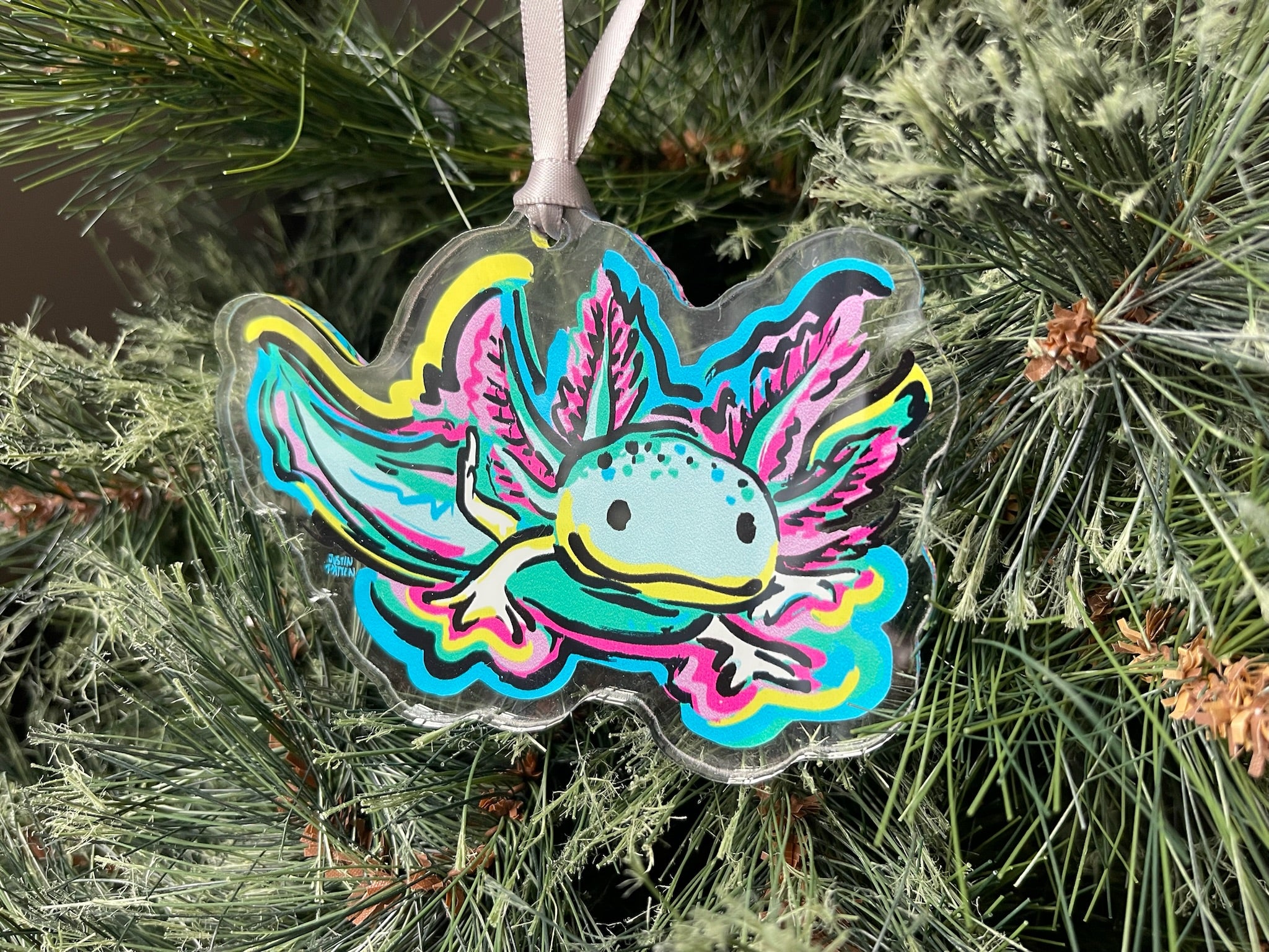 Axolotl Ornament by Justin Patten