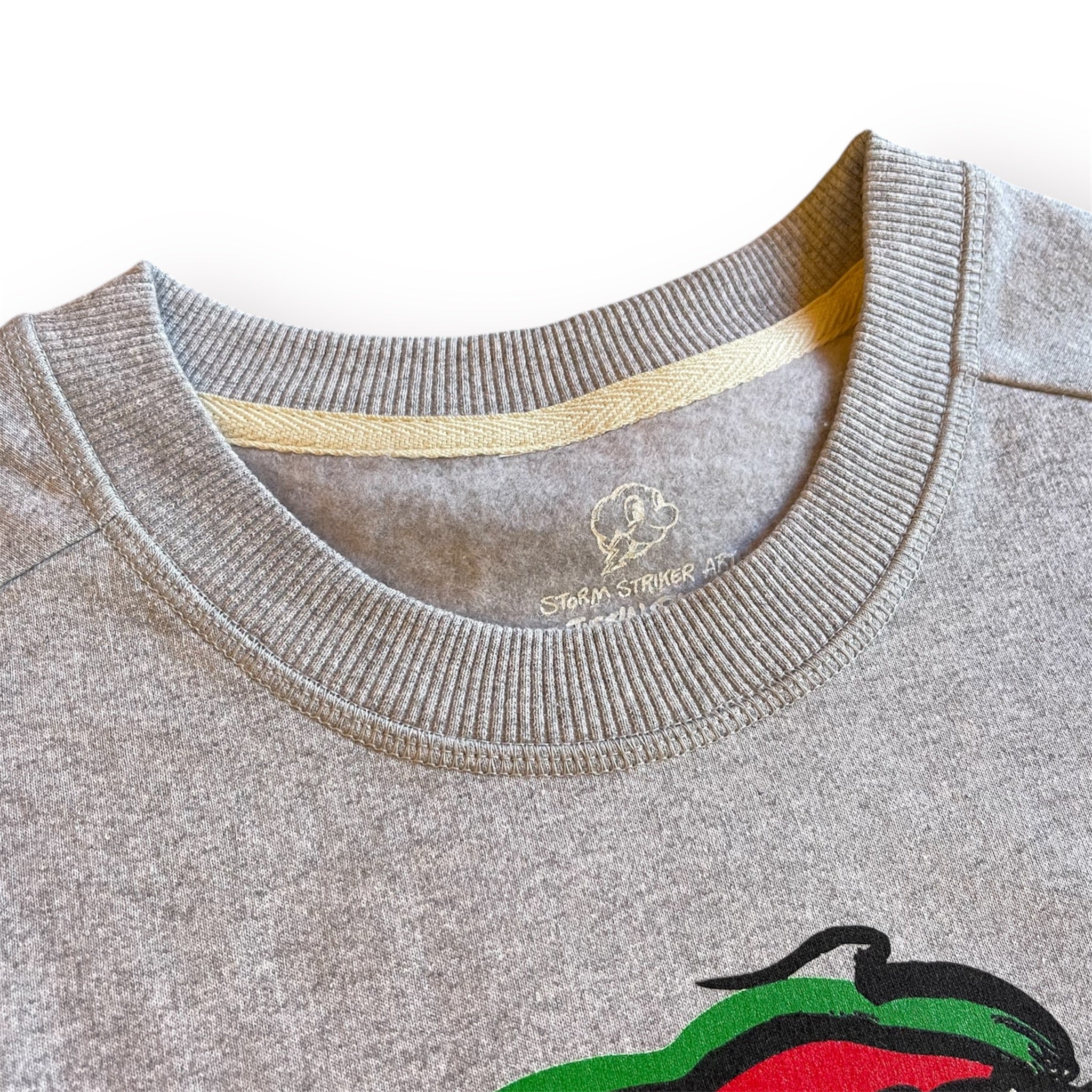 Santa Fleece Crew by Justin Patten (Light Grey Heather)