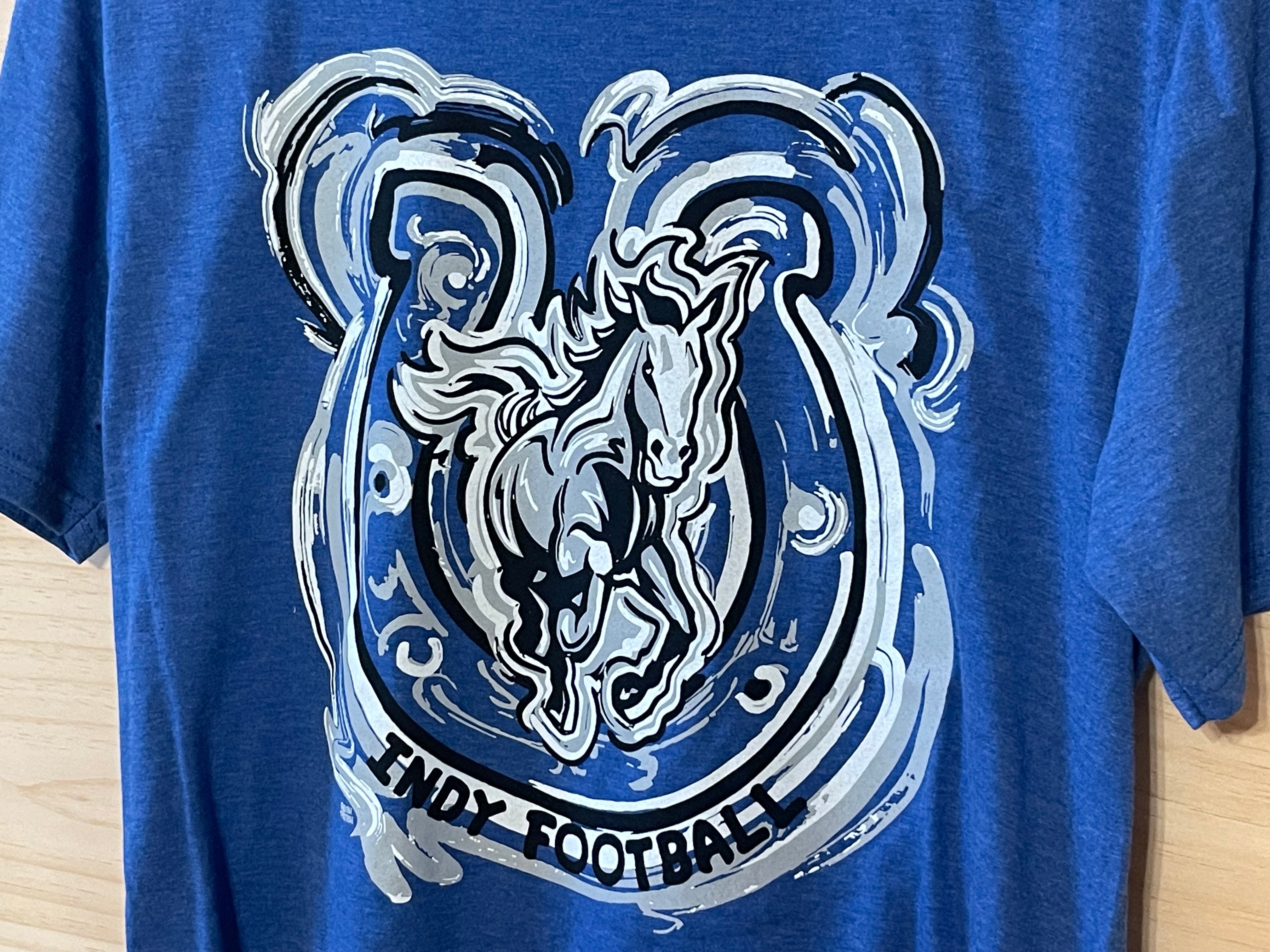 Indiana INDY Football Tee by Justin Patten