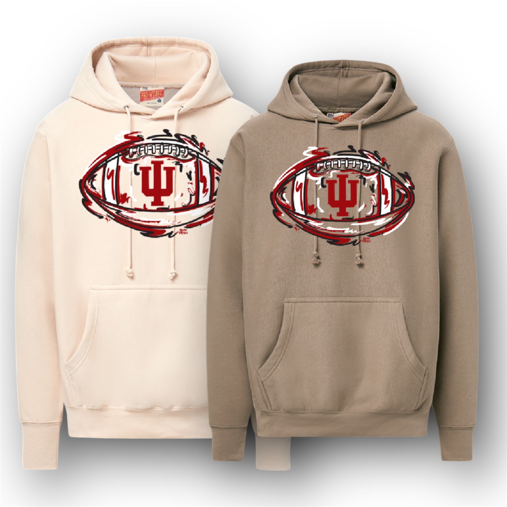 Indiana University Hoodie designed by Justin Patten (IU Football Hoodie, IU Alumni)