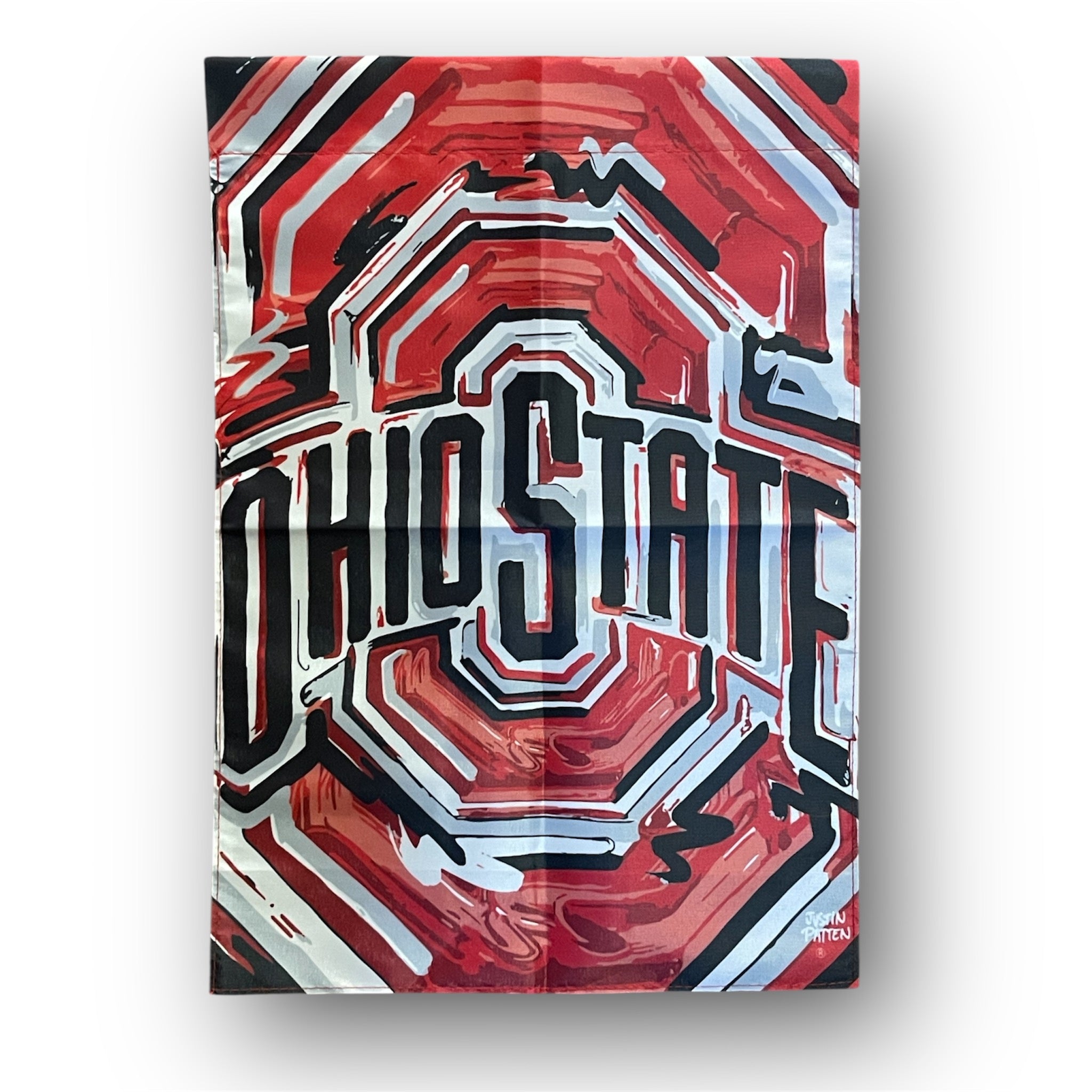 Ohio State University Garden Flag 12" x 18" by Justin Patten