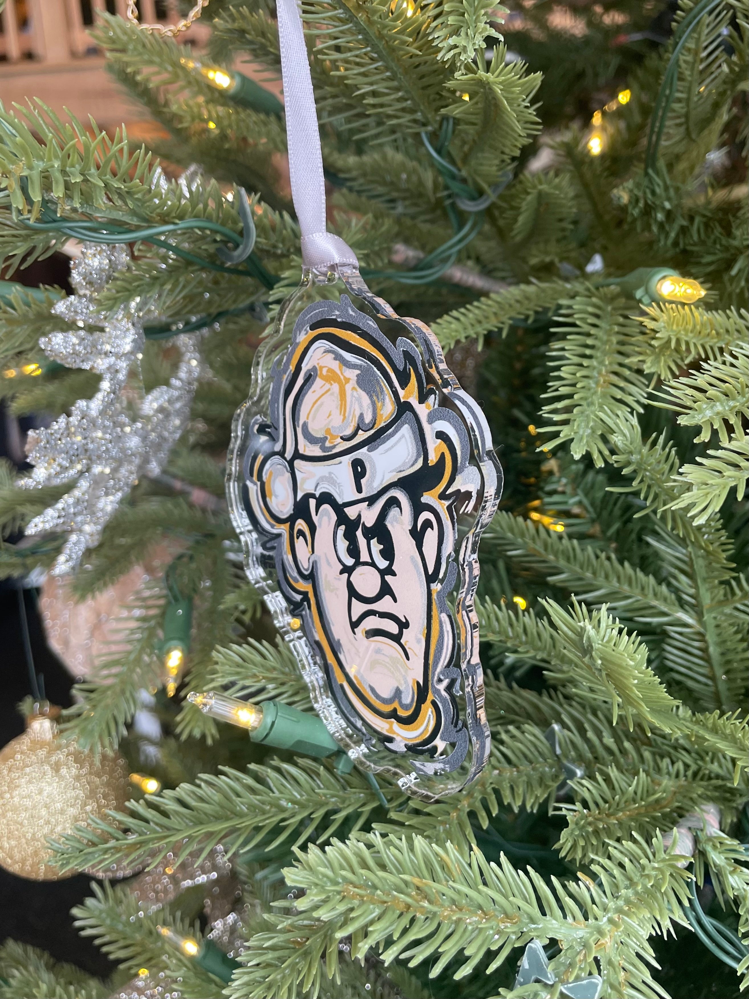 Purdue University Santa Pete Ornament by Justin Patten