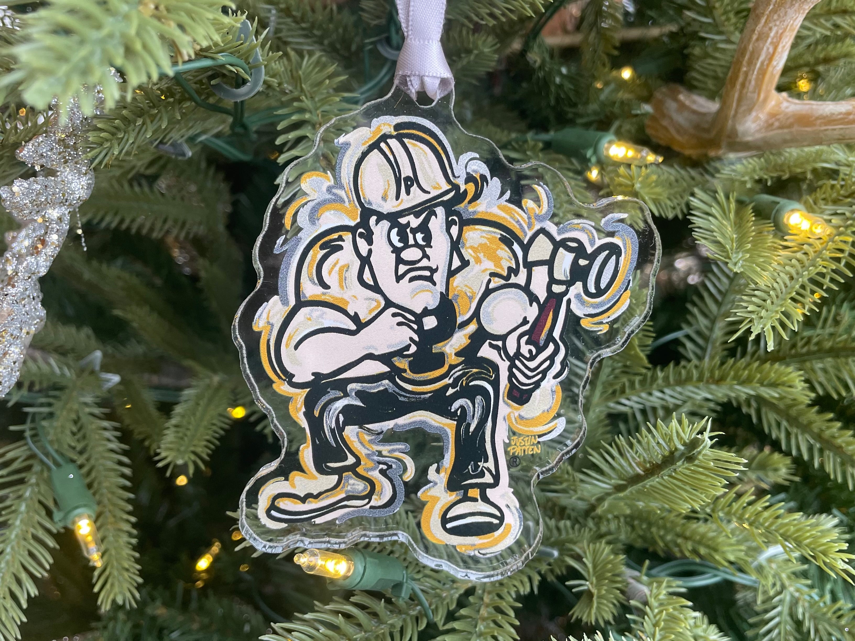 Purdue University Pete Ornament by Justin Patten