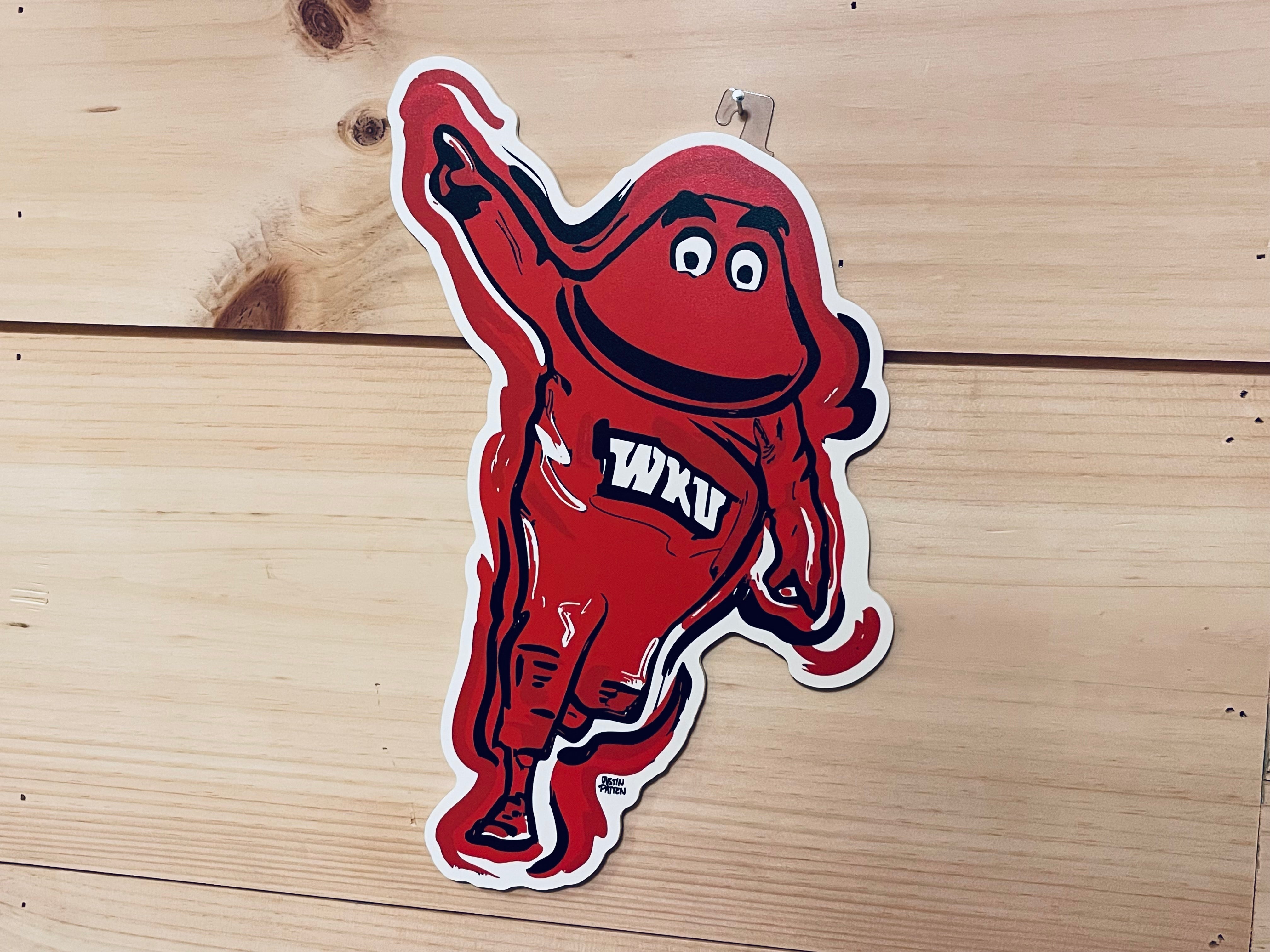 Western Kentucky Big Red Mascot Wall Art  by Justin Patten (WKU)