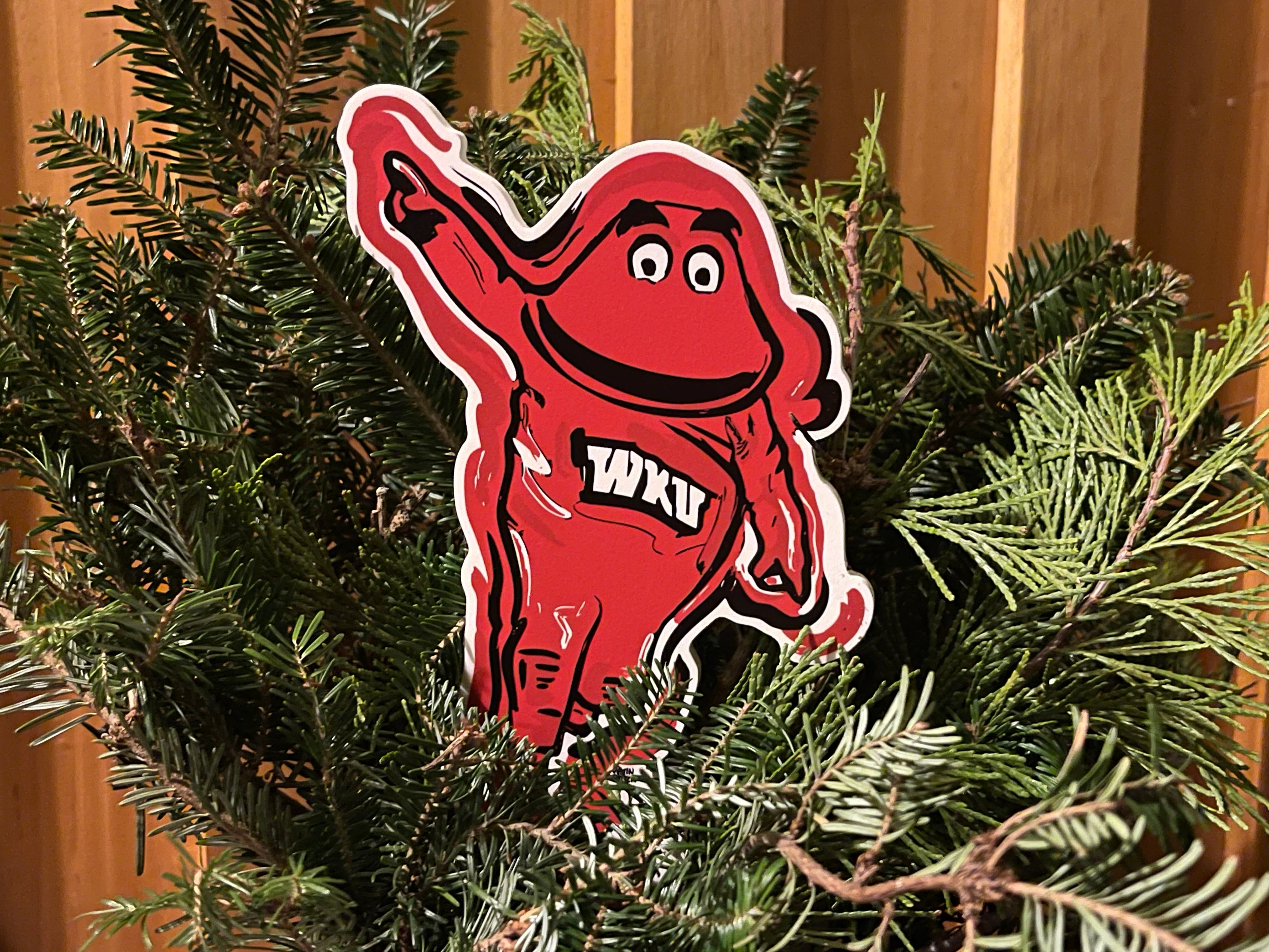 Western Kentucky Big Red Mascot Garden Guard  by Justin Patten (WKU)