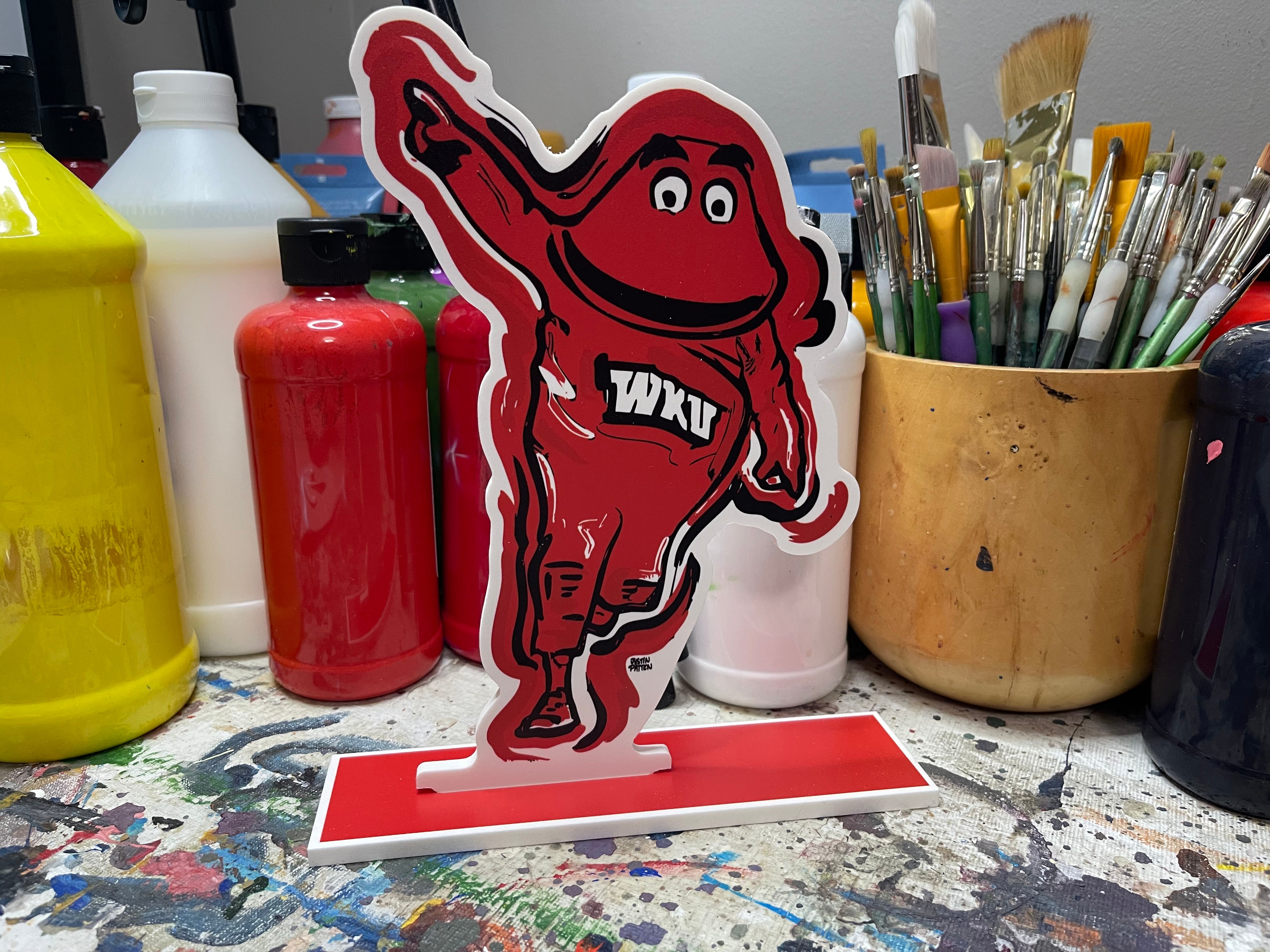 Western Kentucky Big Red Mascot Standee by Justin Patten (WKU)
