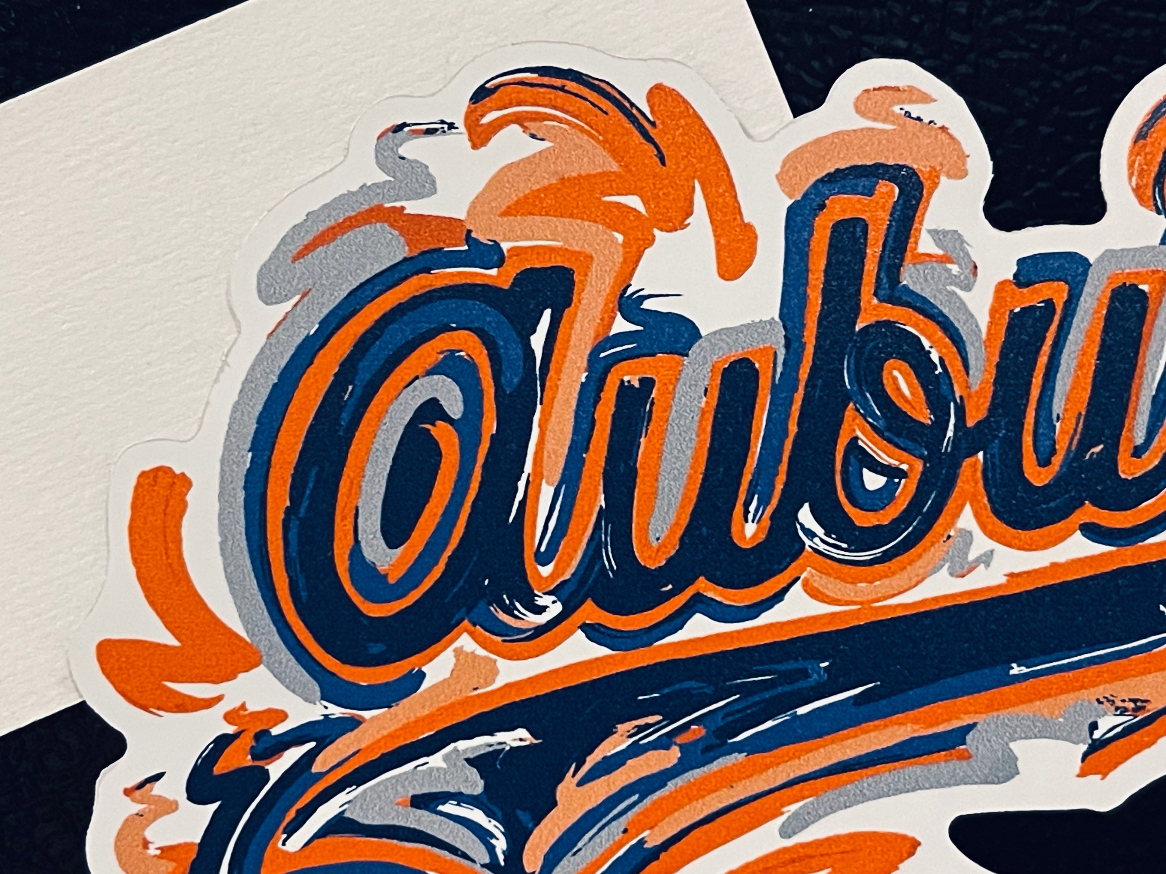 Auburn University Vintage Auburn Magnet by Justin Patten