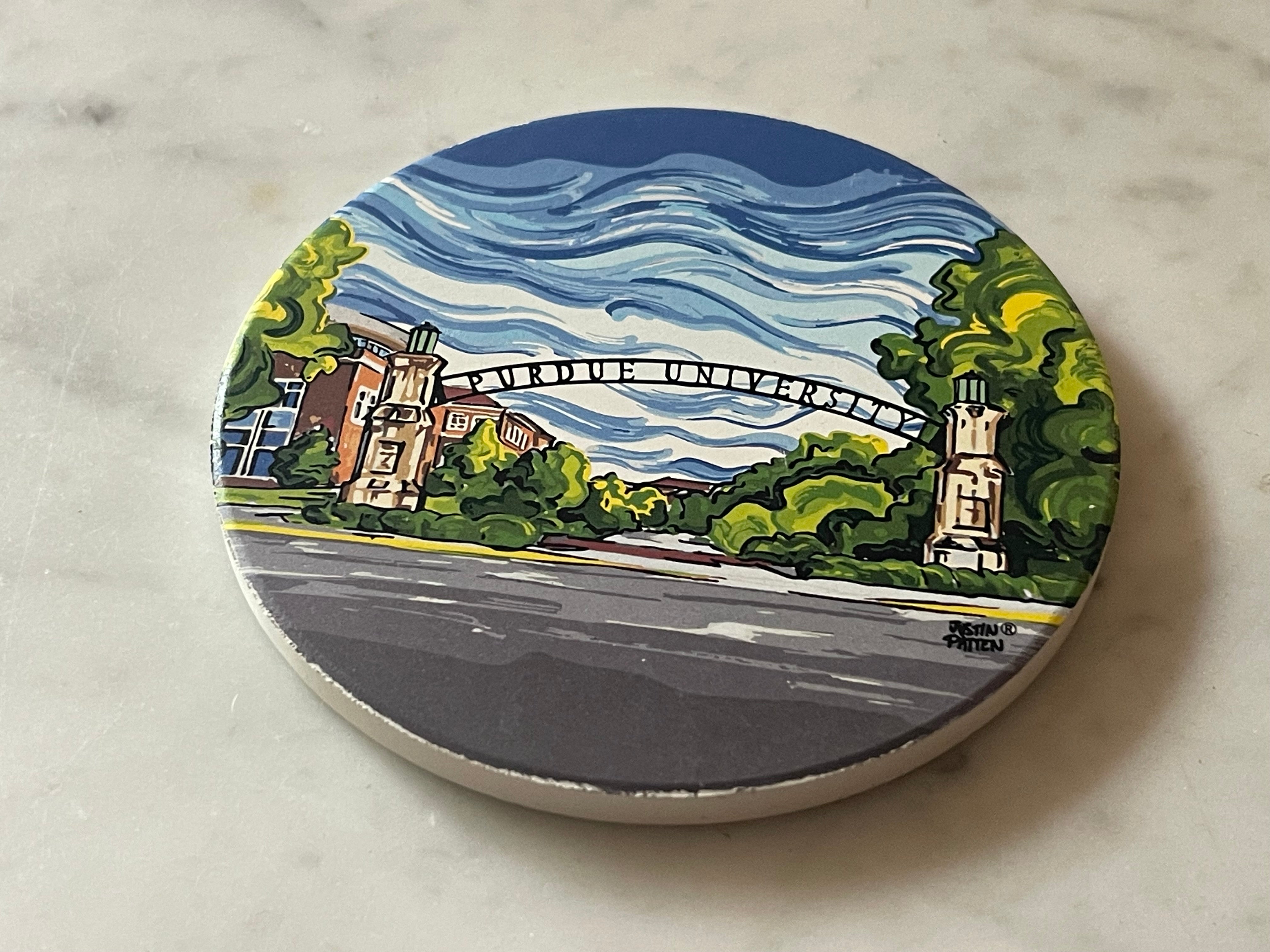 Purdue University Gateway to the Future Stone Coaster by Justin Patten