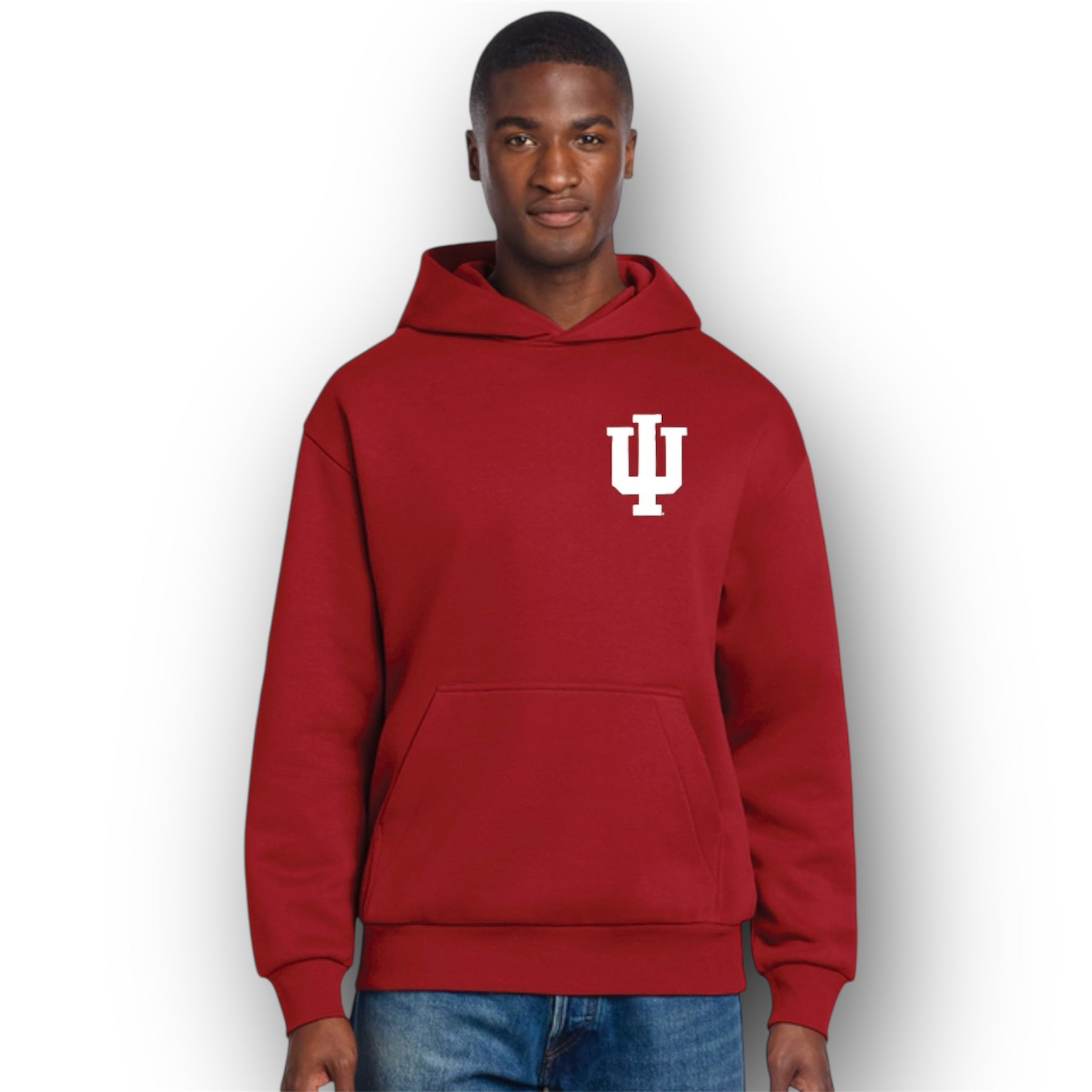 Indiana University Hoosier Mascot Fleece Hoodie by Justin Patten (IU, Bison, Hoosiers, Bloomington)