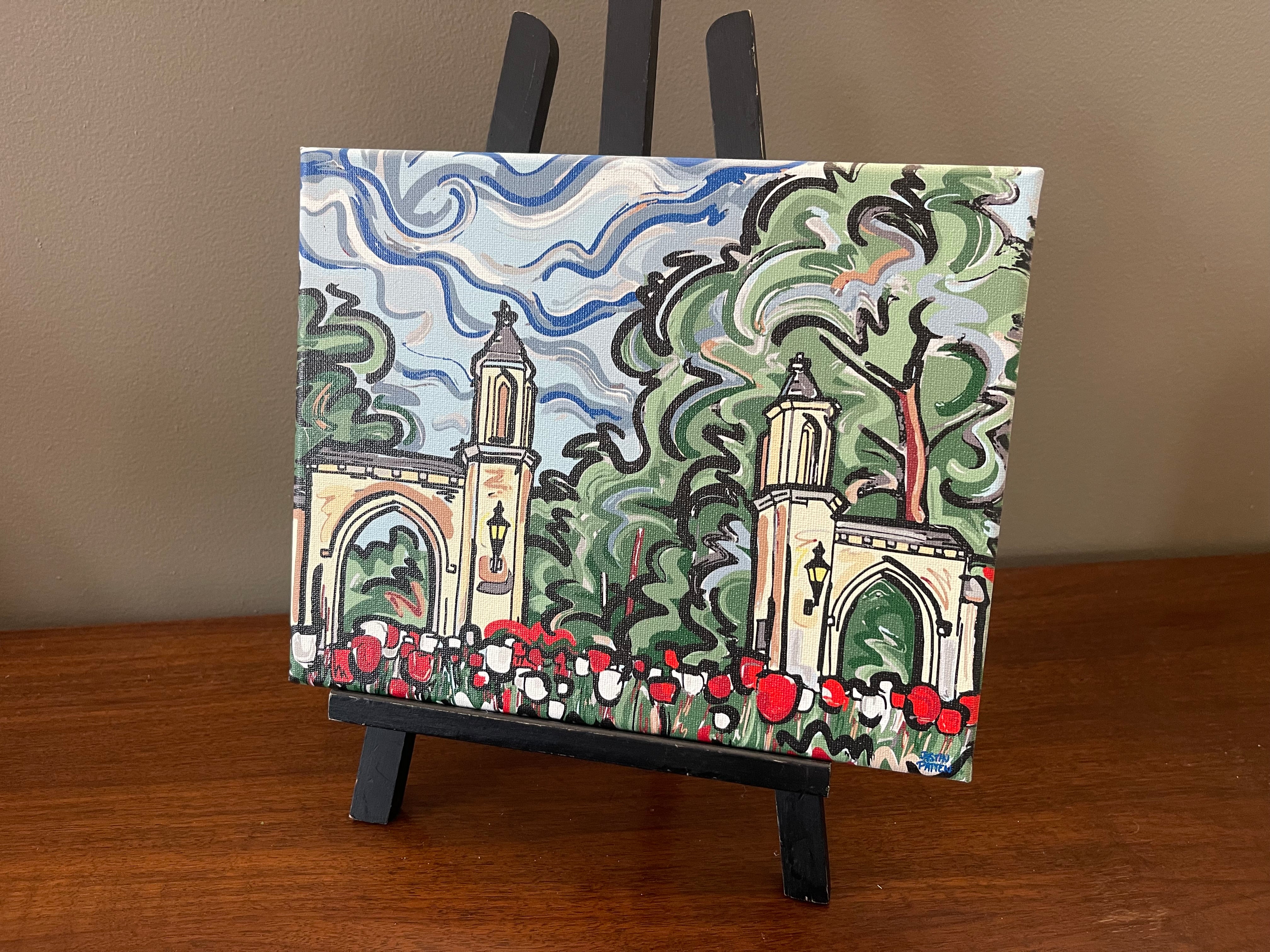 Indiana University 10" x 8" Sample Gates Wrapped Print #2 by Justin Patten (IU, Bison, Hoosiers, Bloomington)