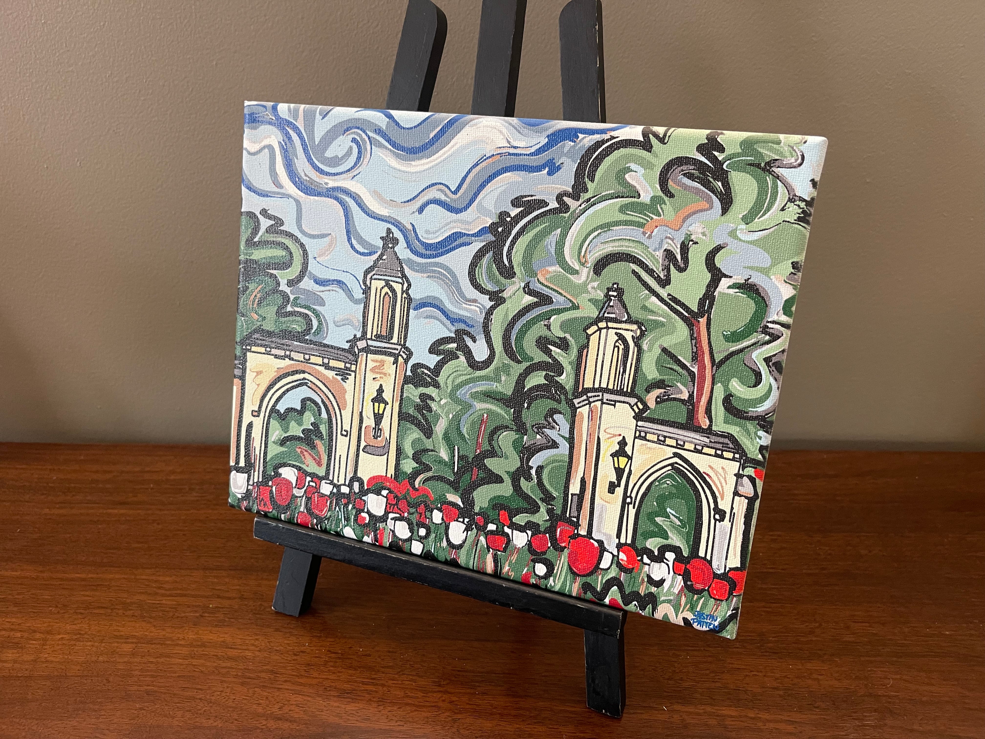 Indiana University 10" x 8" Sample Gates Wrapped Print #2 by Justin Patten (IU, Bison, Hoosiers, Bloomington)