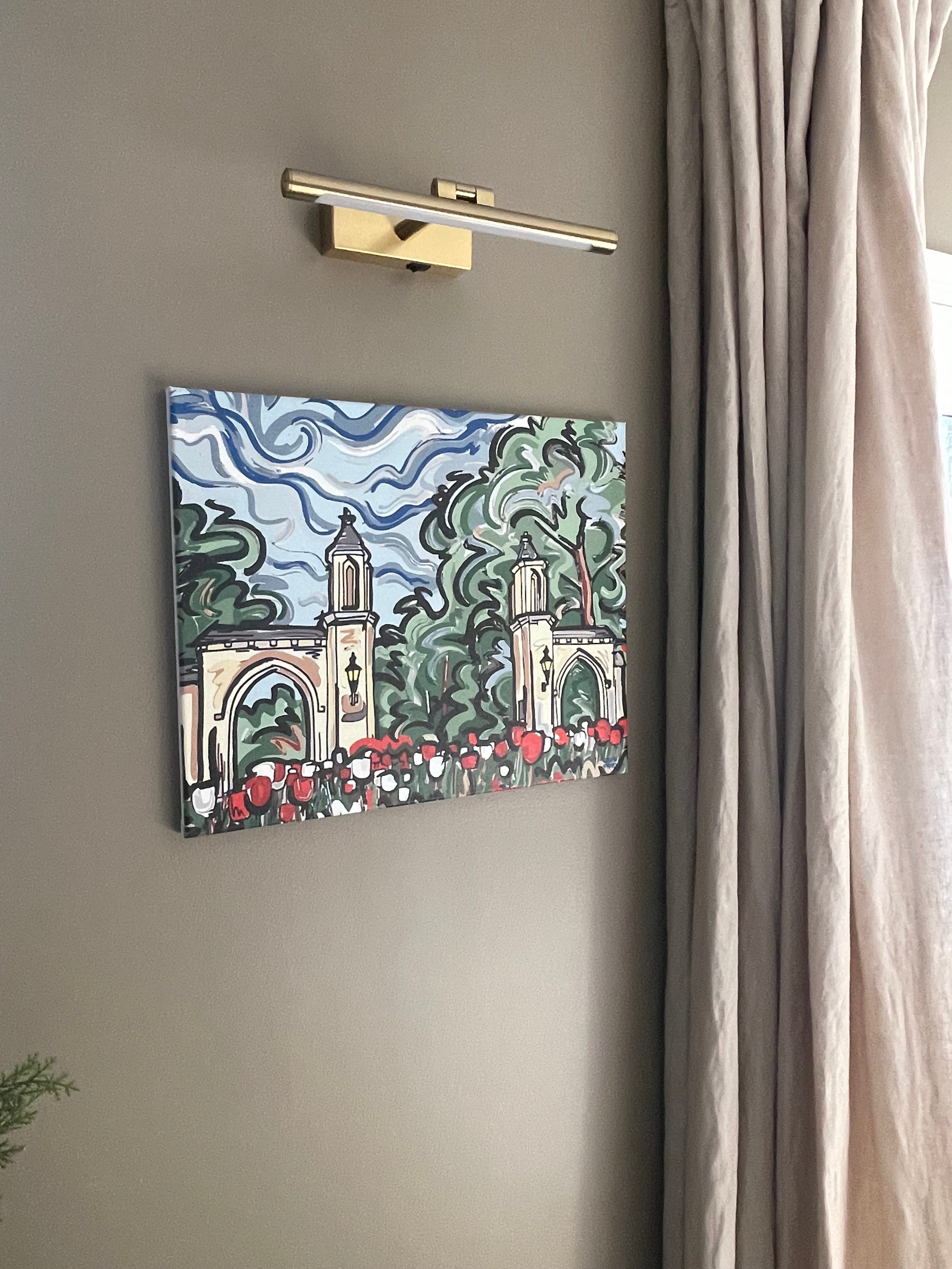 Indiana University 20" x 16" Wrapped Sample Gates Print #2 by Justin Patten (IU, Bison, Hoosiers, Bloomington)