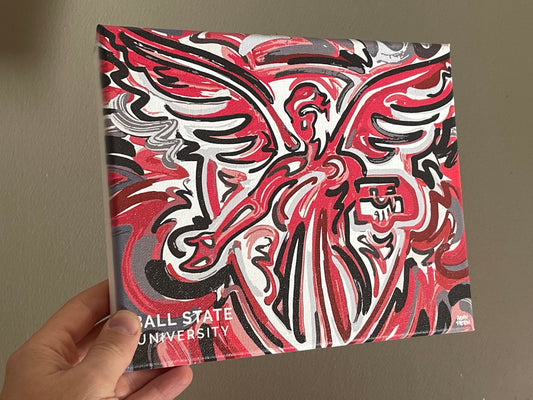 Ball State University 8" x 10" Benny Wrapped Canvas Print by Justin Patten