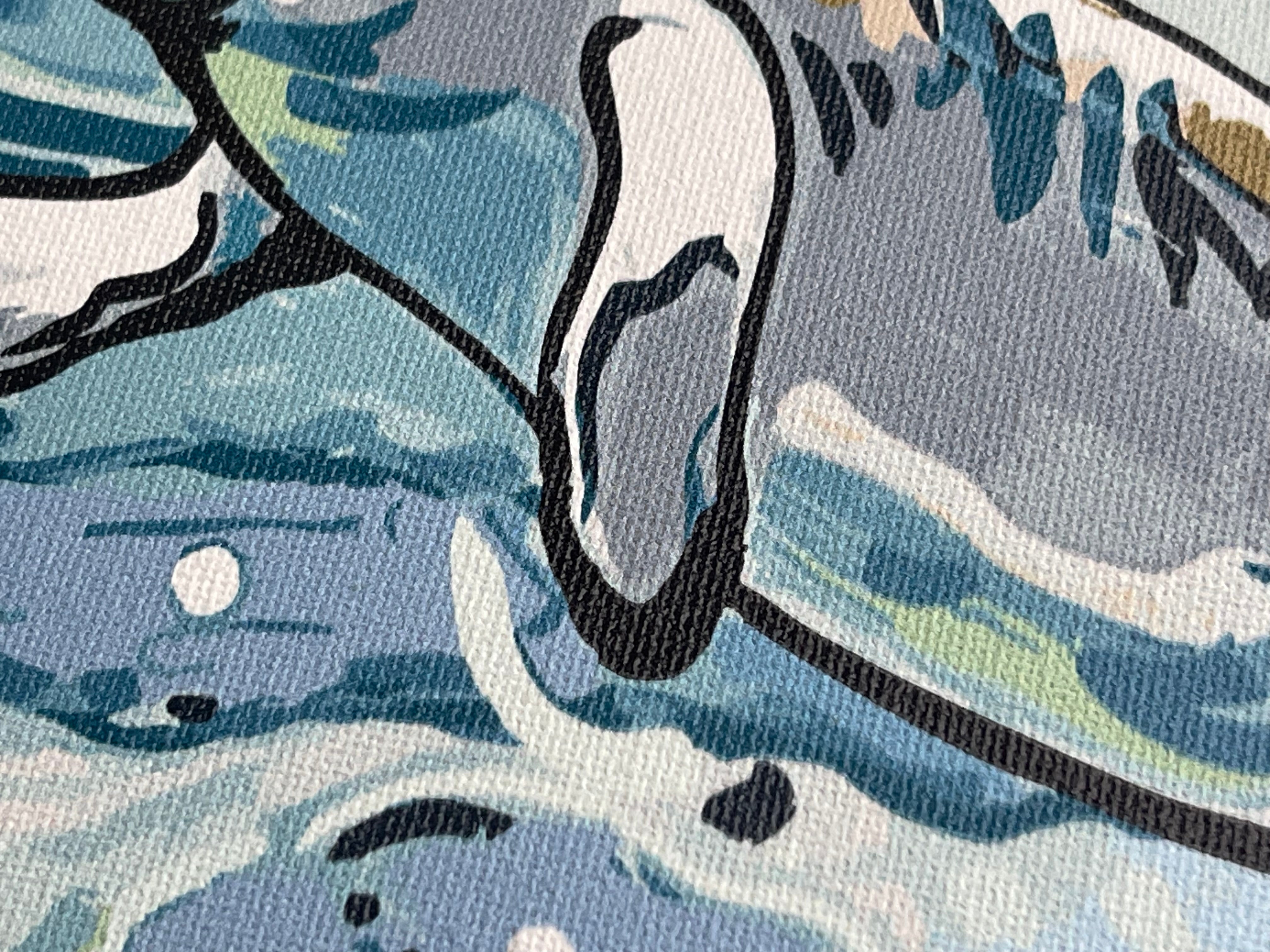Manatee 10"x8" Wrapped Canvas Print by Justin Patten (Animal Kingdom, Zoo, Animals)