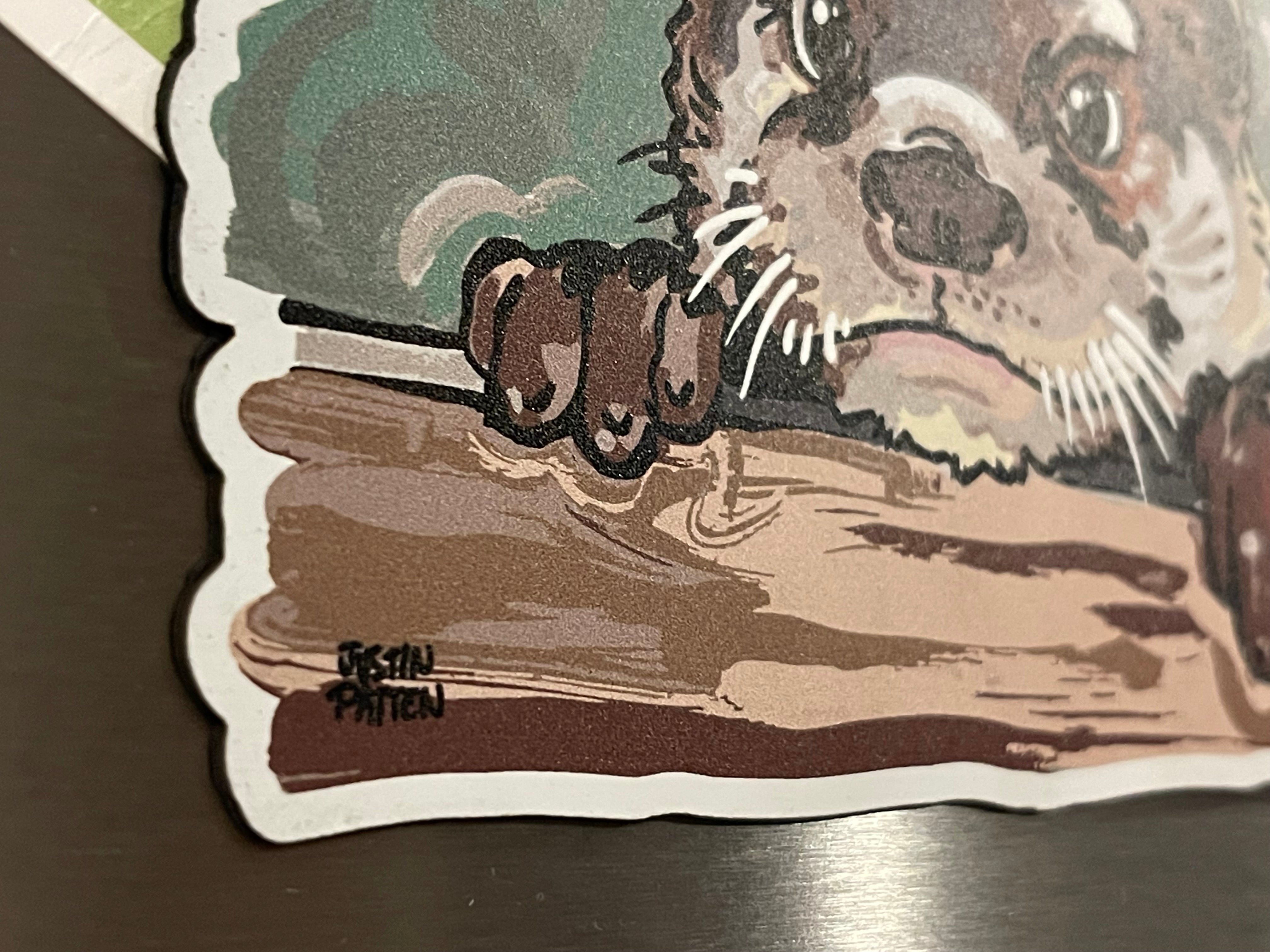 Otter Magnet by Justin Patten (Animal Kingdom, Zoo, Animals)