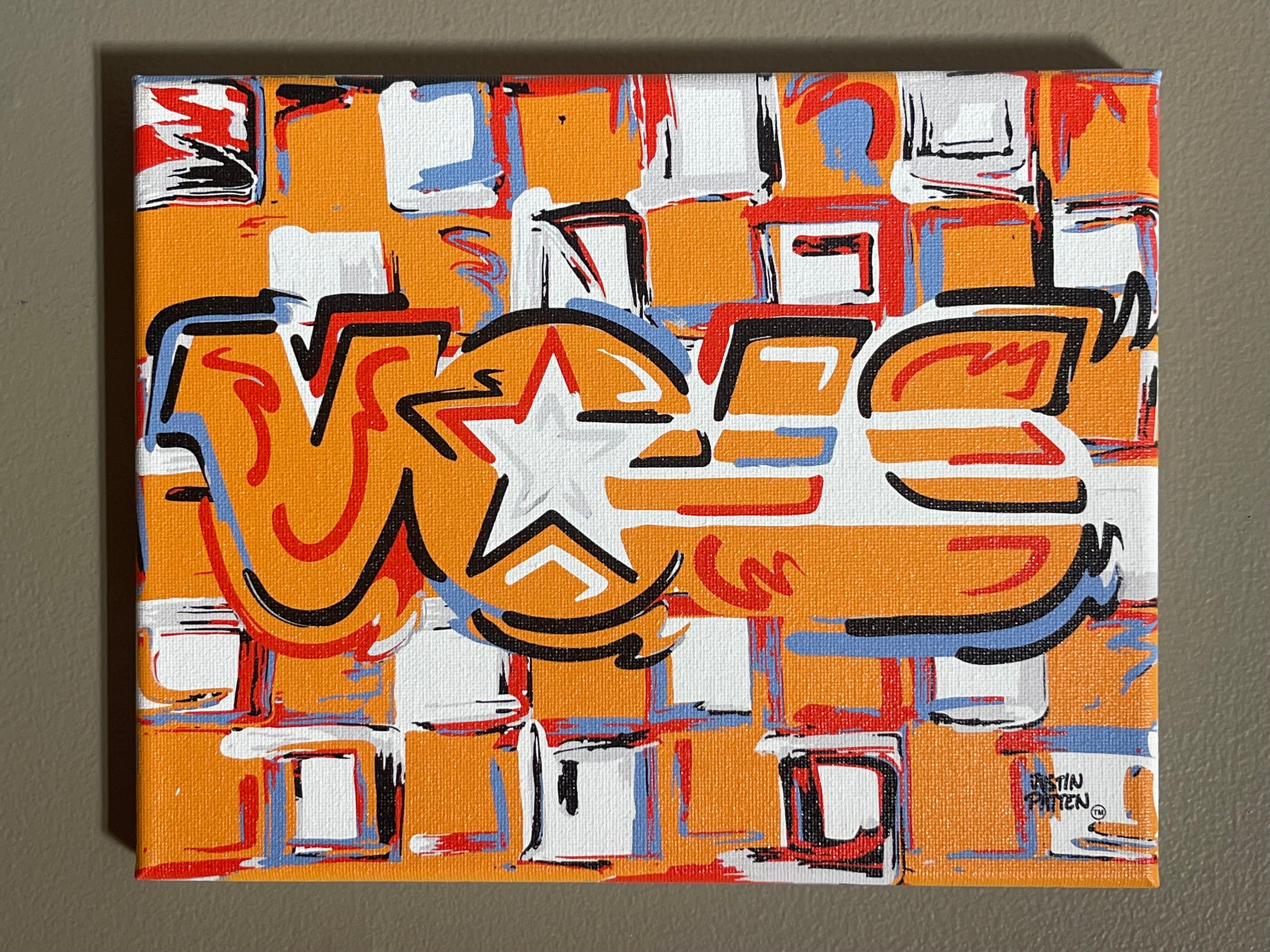 University of Tennessee 20" x 16" VOLS Wrapped Canvas Print by Justin Patten
