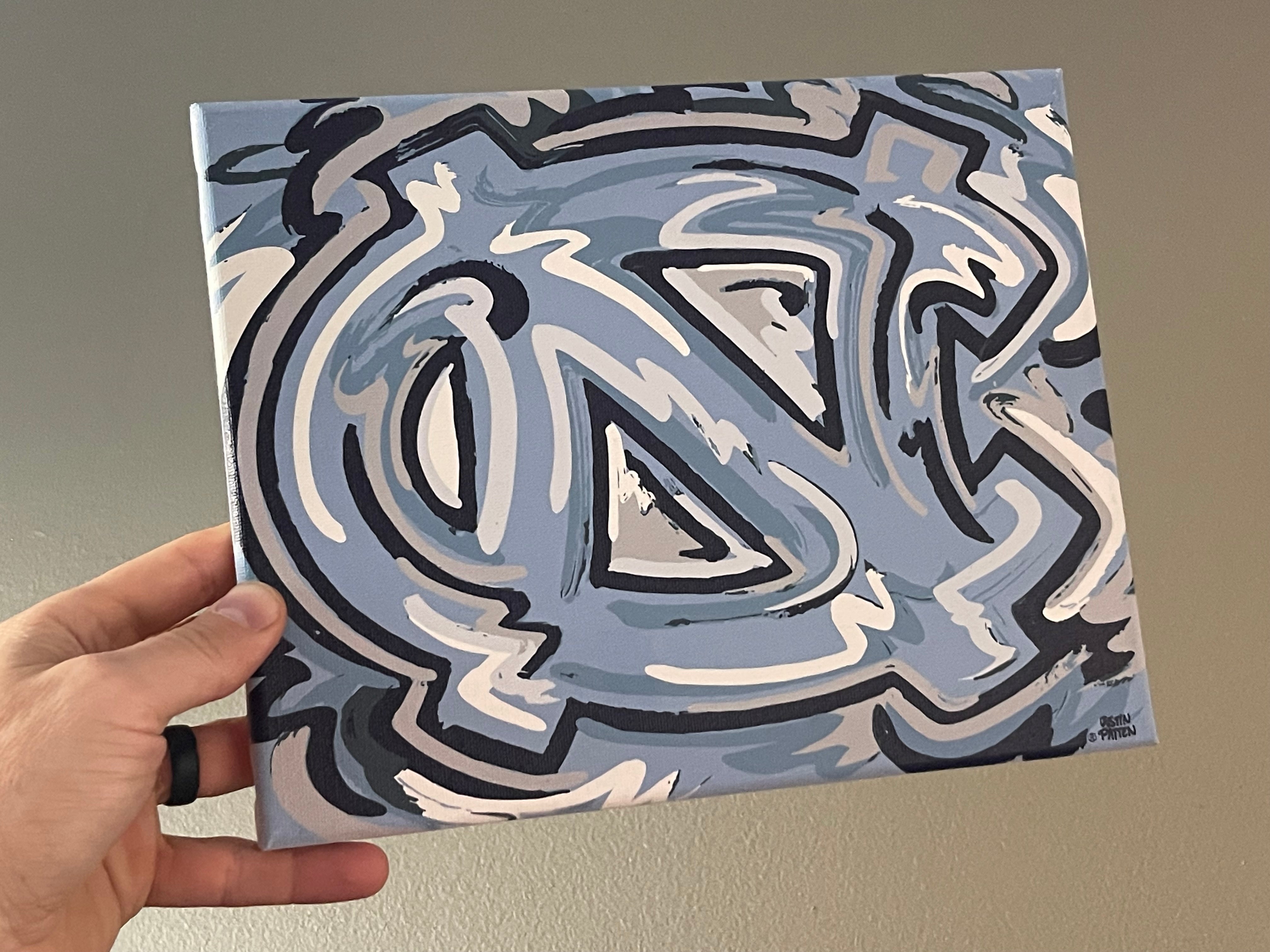 University of North Carolina 10"x8" UNC Wrapped Canvas Print by Justin Patten