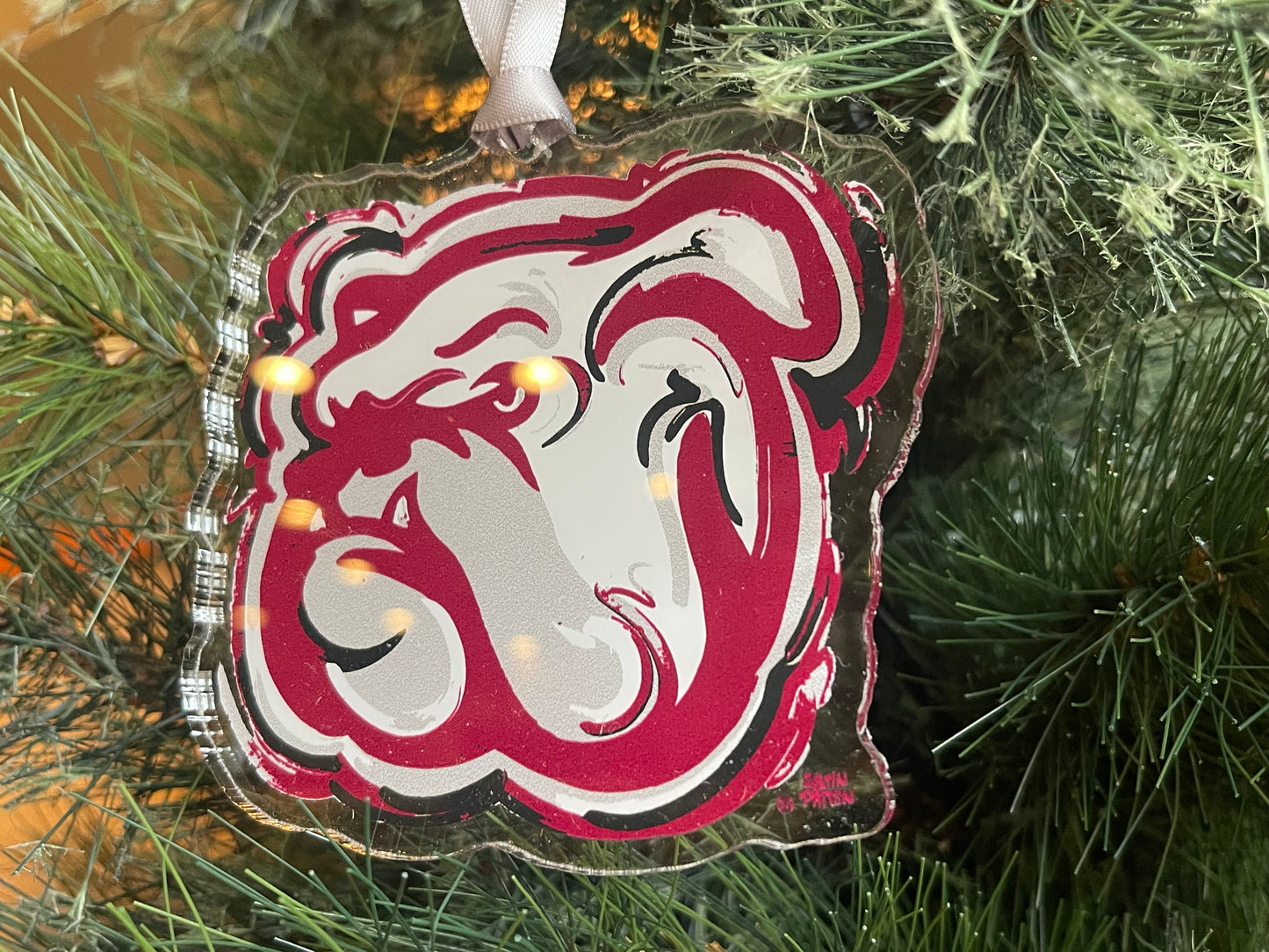 Mississippi State University Mascot Ornament by Justin Patten