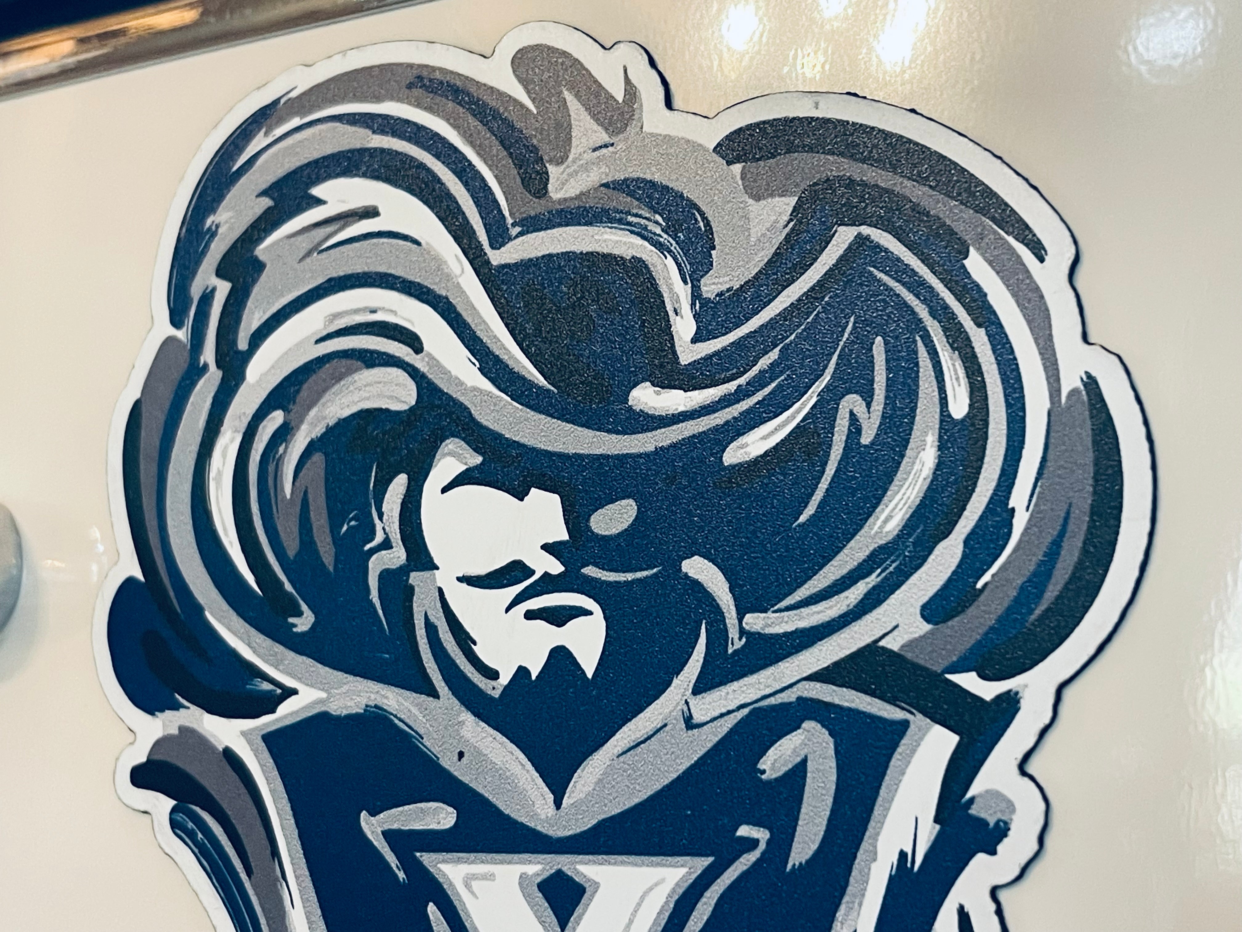 Xavier University Musketeers  Magnet  by Justin Patten (The Blue Blob, D'Artagnan, Cincinnati, Ohio, One for All)