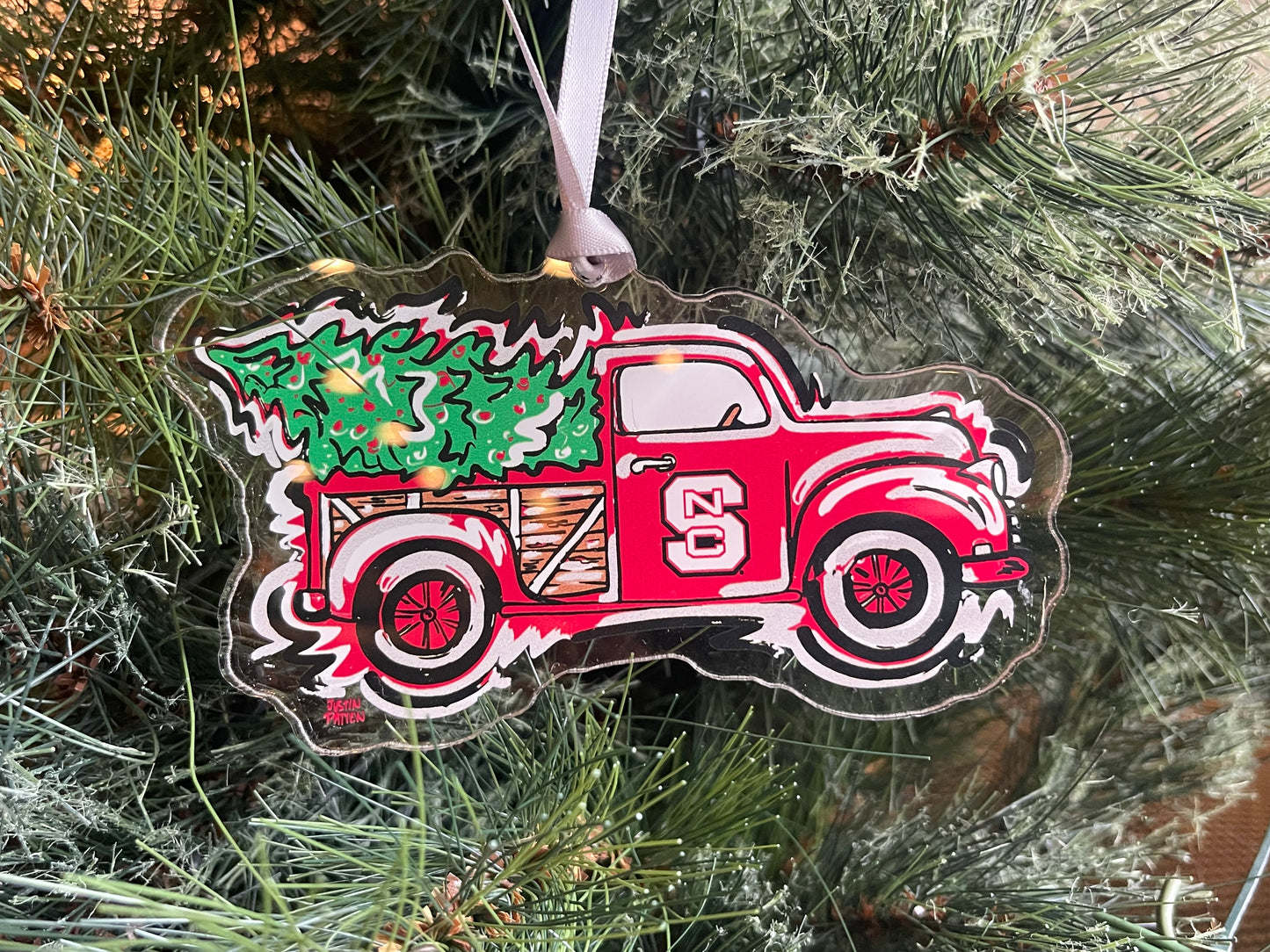 North Carolina State Truck Ornament by Justin Patten