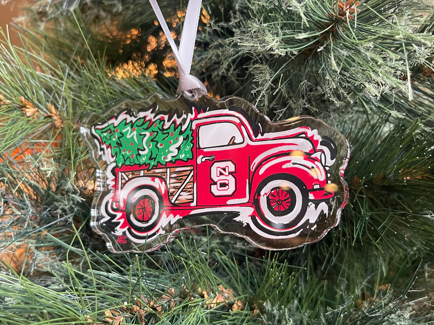 North Carolina State Truck Ornament by Justin Patten