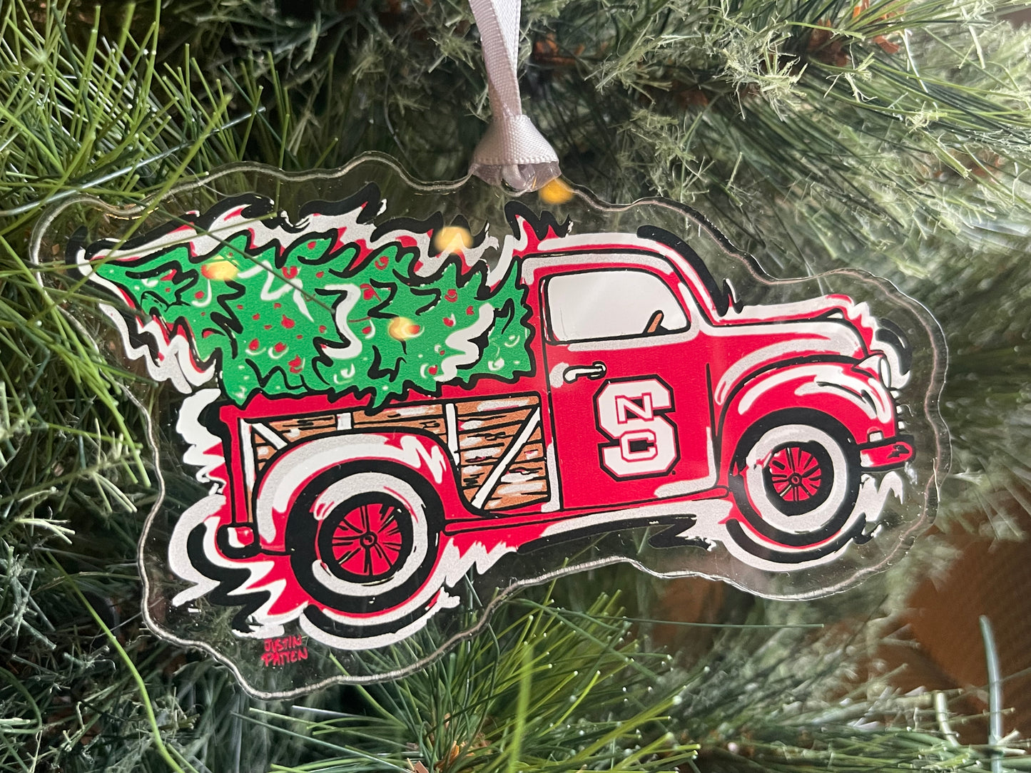 North Carolina State Truck Ornament by Justin Patten