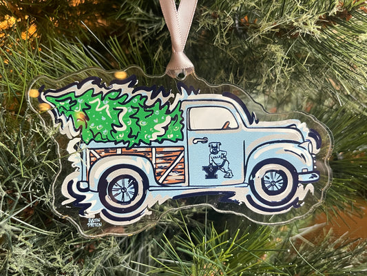 Yale University Truck Ornament by Justin Patten