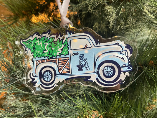 Yale University Truck Ornament by Justin Patten