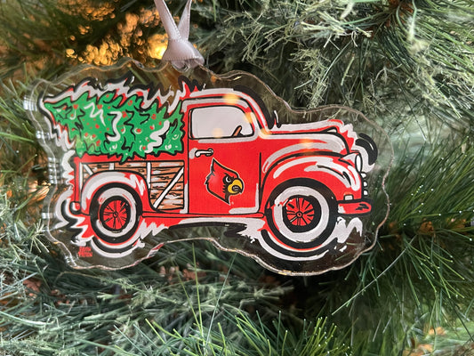 University of Louisville Truck Ornament by Justin Patten