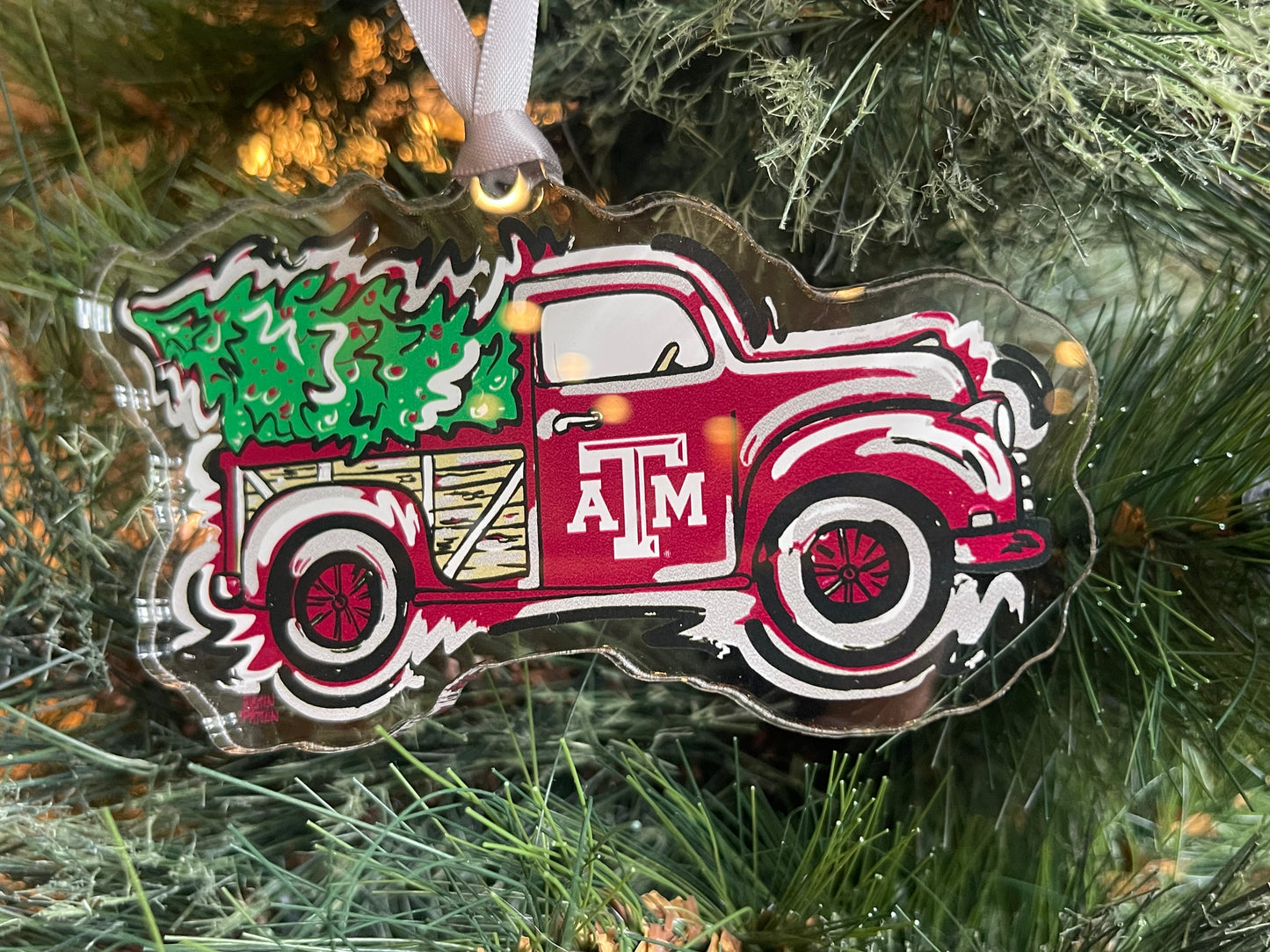 Texas A&M Truck Ornament by Justin Patten