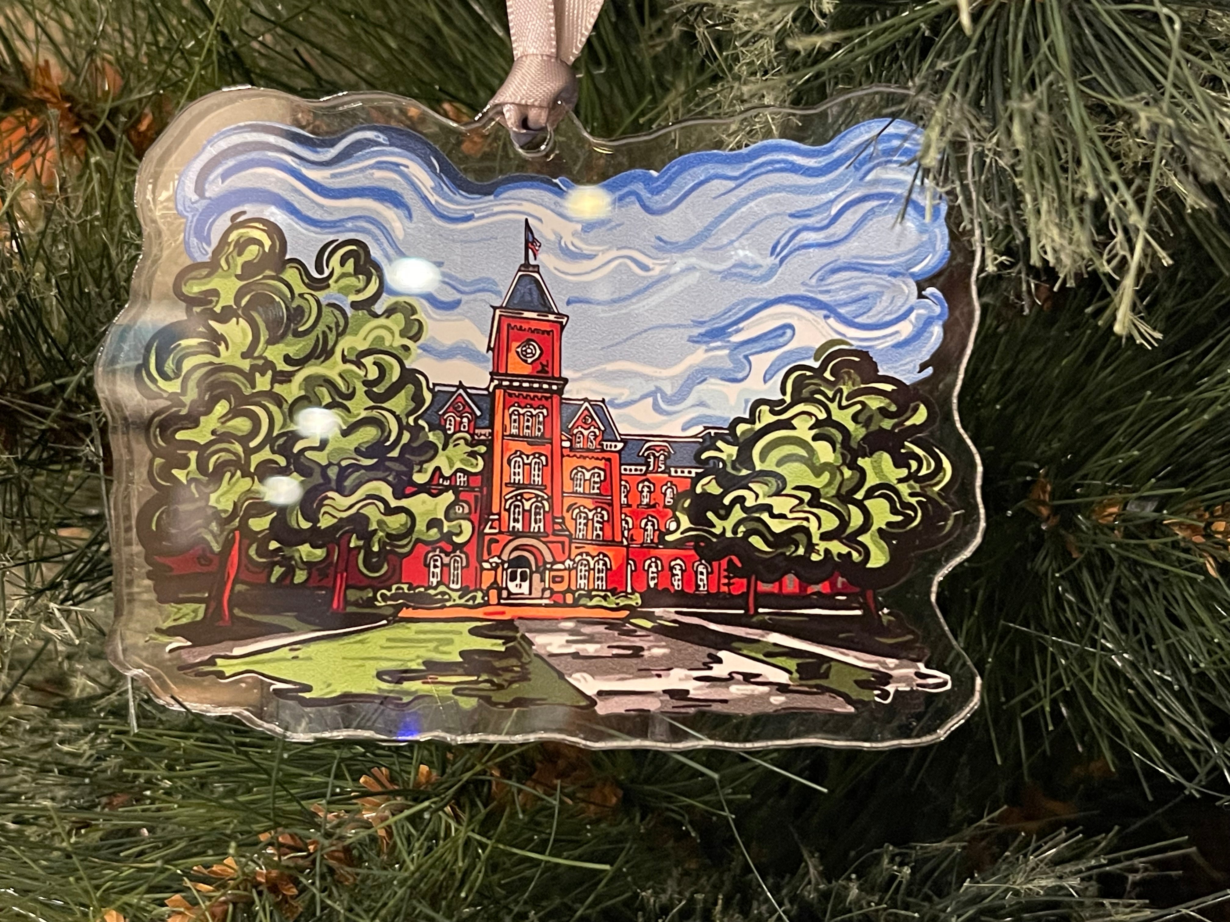 The Ohio State University Ornament of University Hall by Justin Patten