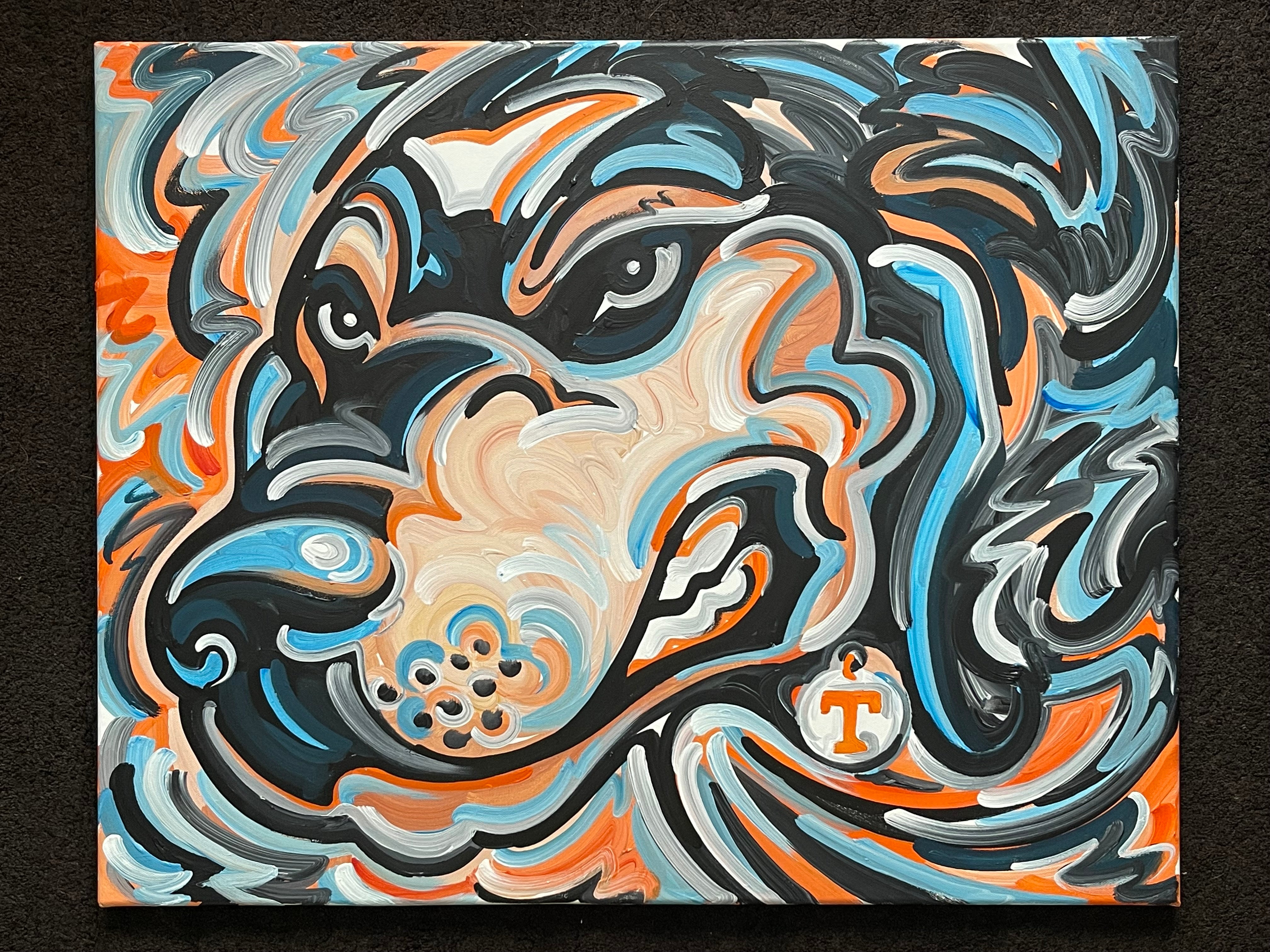 University of Tennessee 30"x 24" Made When Ordered Smokey Painting by Justin Patten