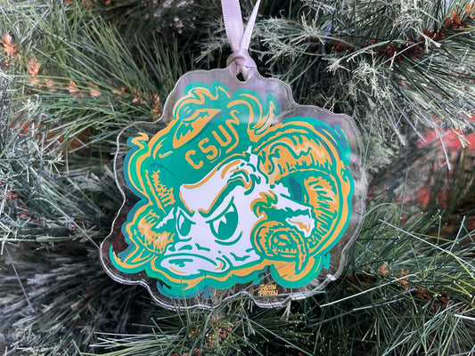 Colorado State University Mascot Ornament by Justin Patten