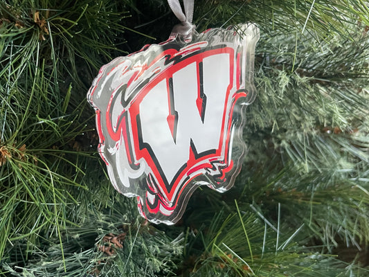 University of Wisconsin Motion W Ornament by Justin Patten