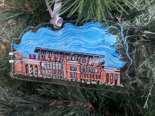 Texas A&M Kyle Stadium Ornament by Justin Patten