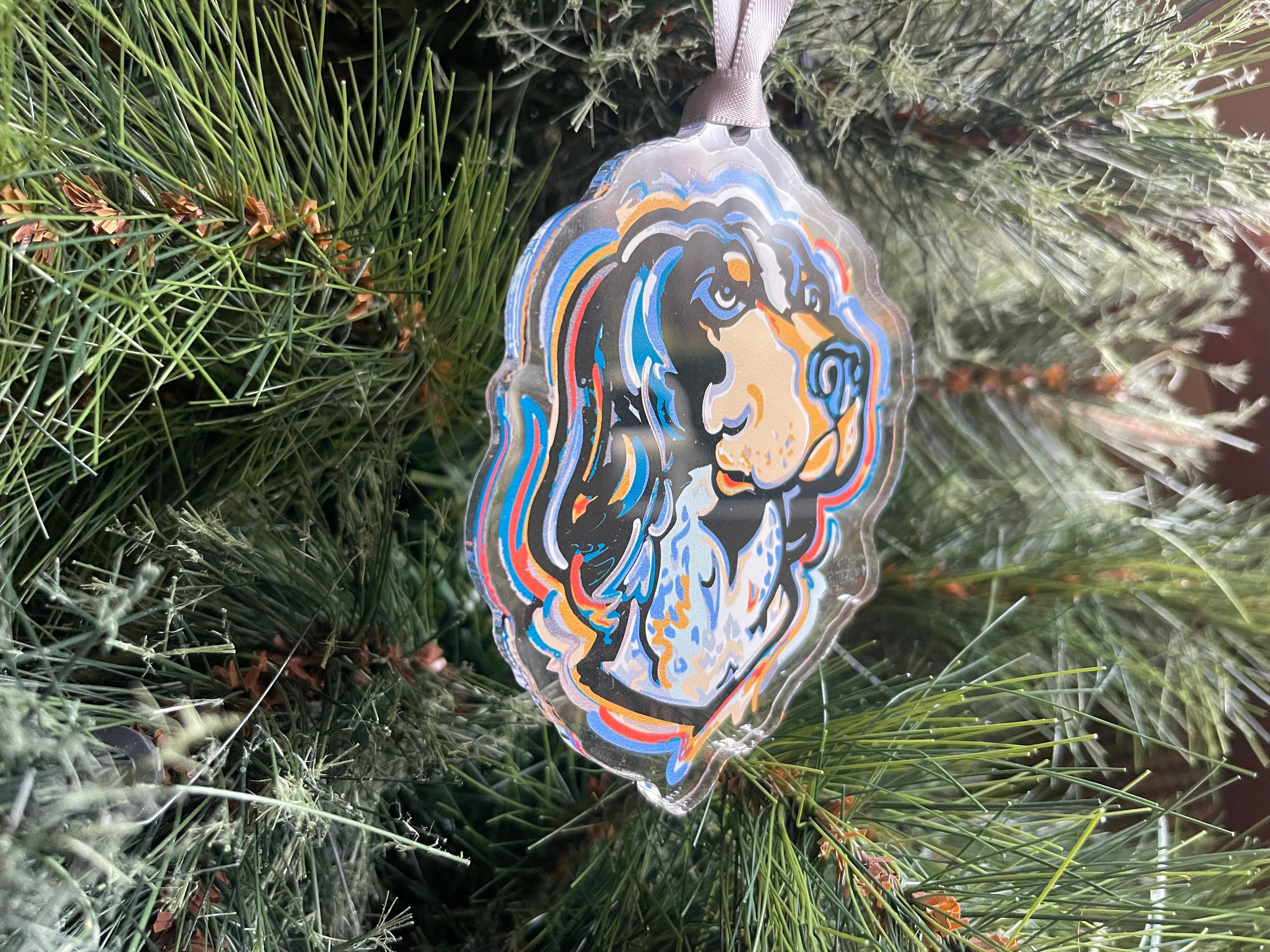 University of Tennessee Smokey Ornament by Justin Patten (Clear Ornament)