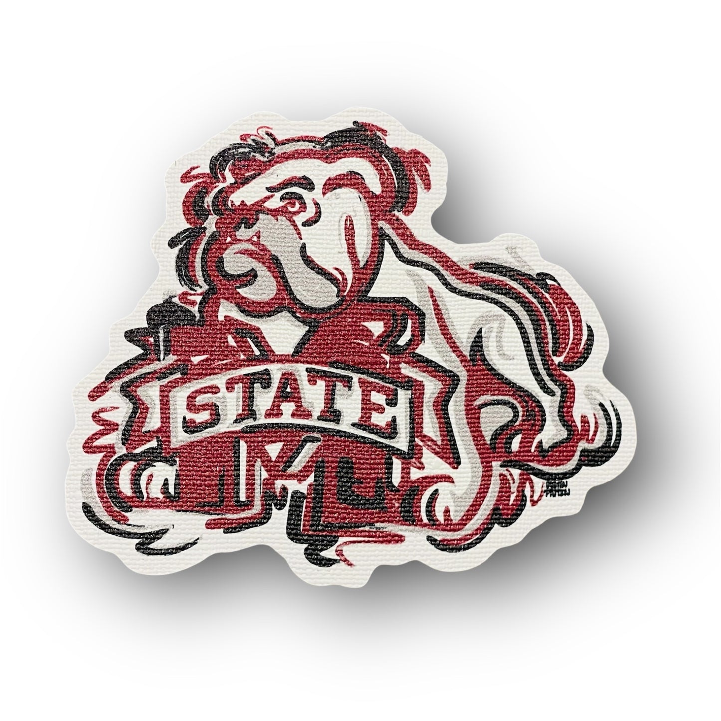 Mississippi State University Painted Bully Logo Durable Sticker by Justin Patten