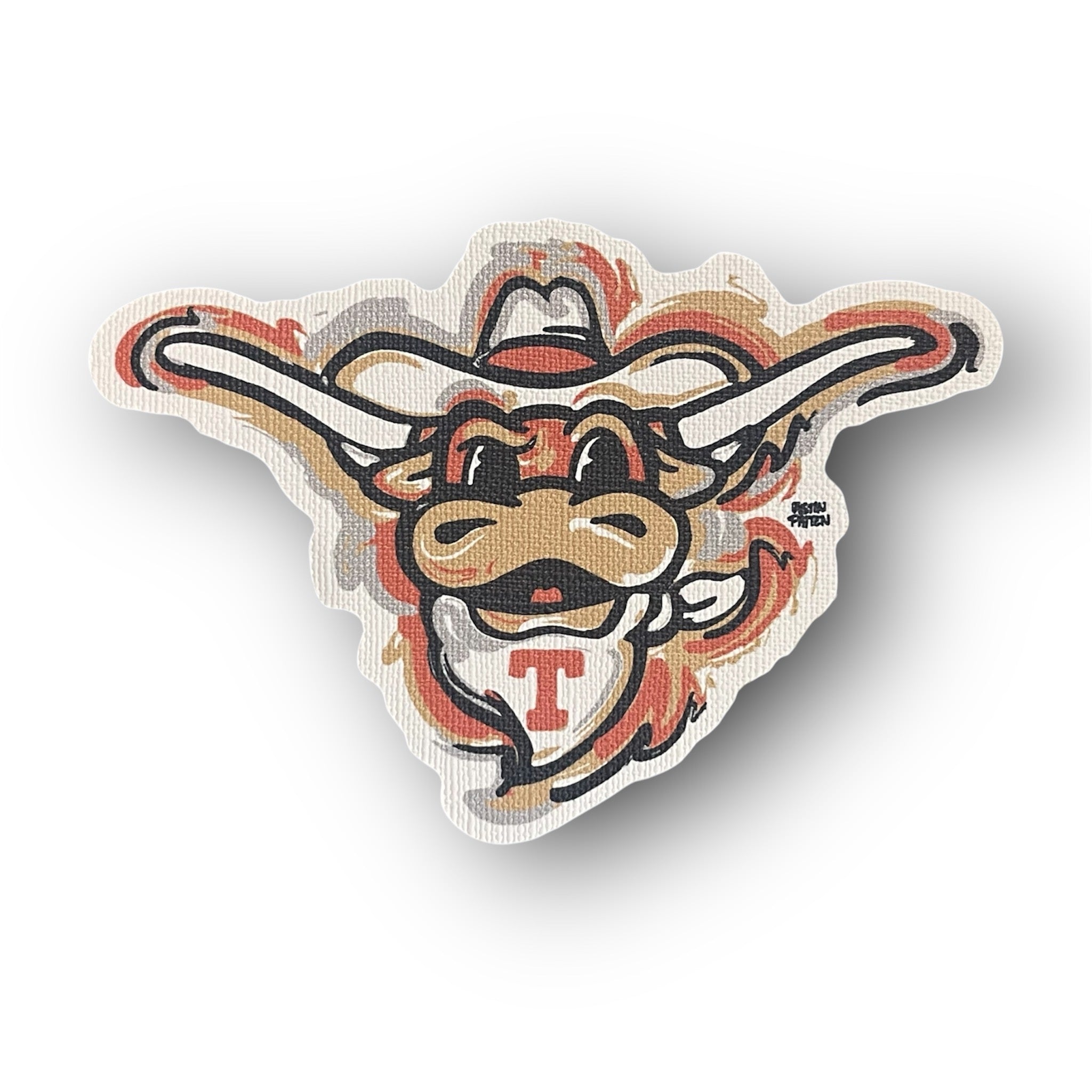 University of Texas Longhorns Durable Sticker by Justin Patten