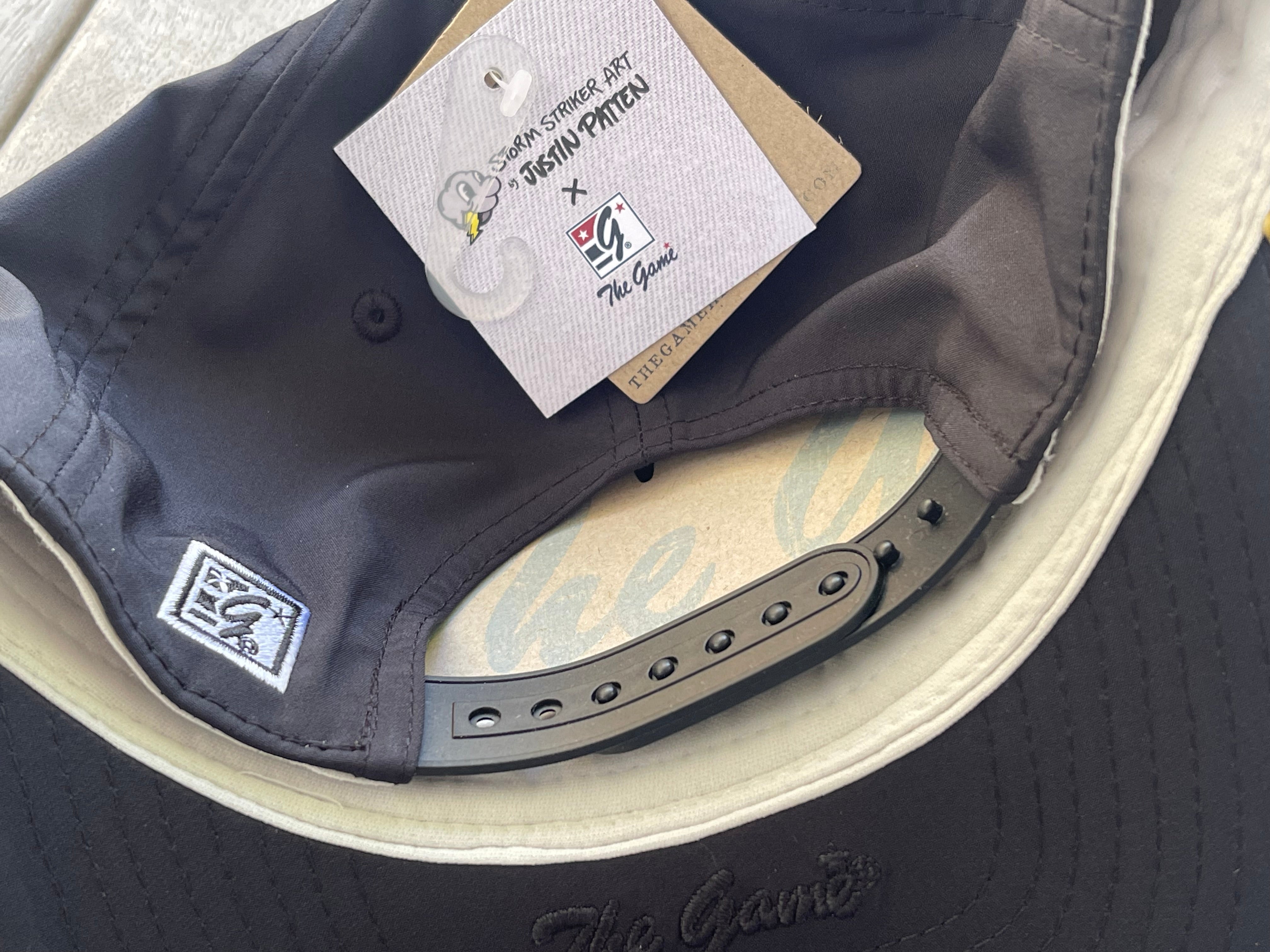 Indianapolis Motor Speedway Gold Wing and Wheel Hat by Justin Patten (Black)