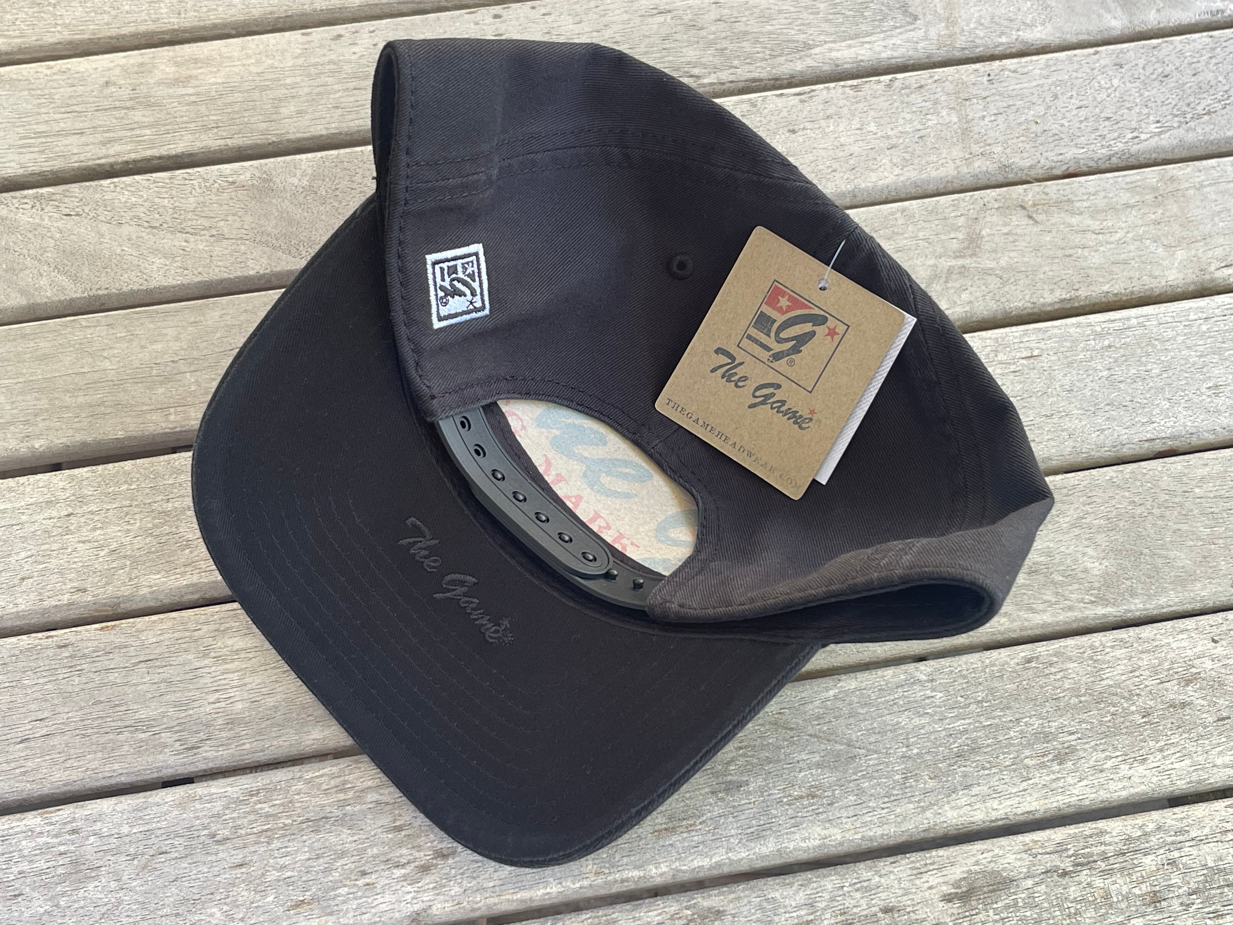 Indianapolis Motor Speedway Indy 500 Script Hat by Justin Patten (Black Bill) (IMS, Indy 500, Is it May)