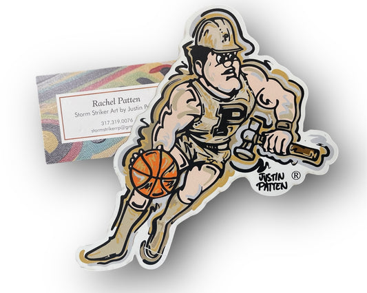 Purdue University Basketball Pete Magnet by Justin Patten