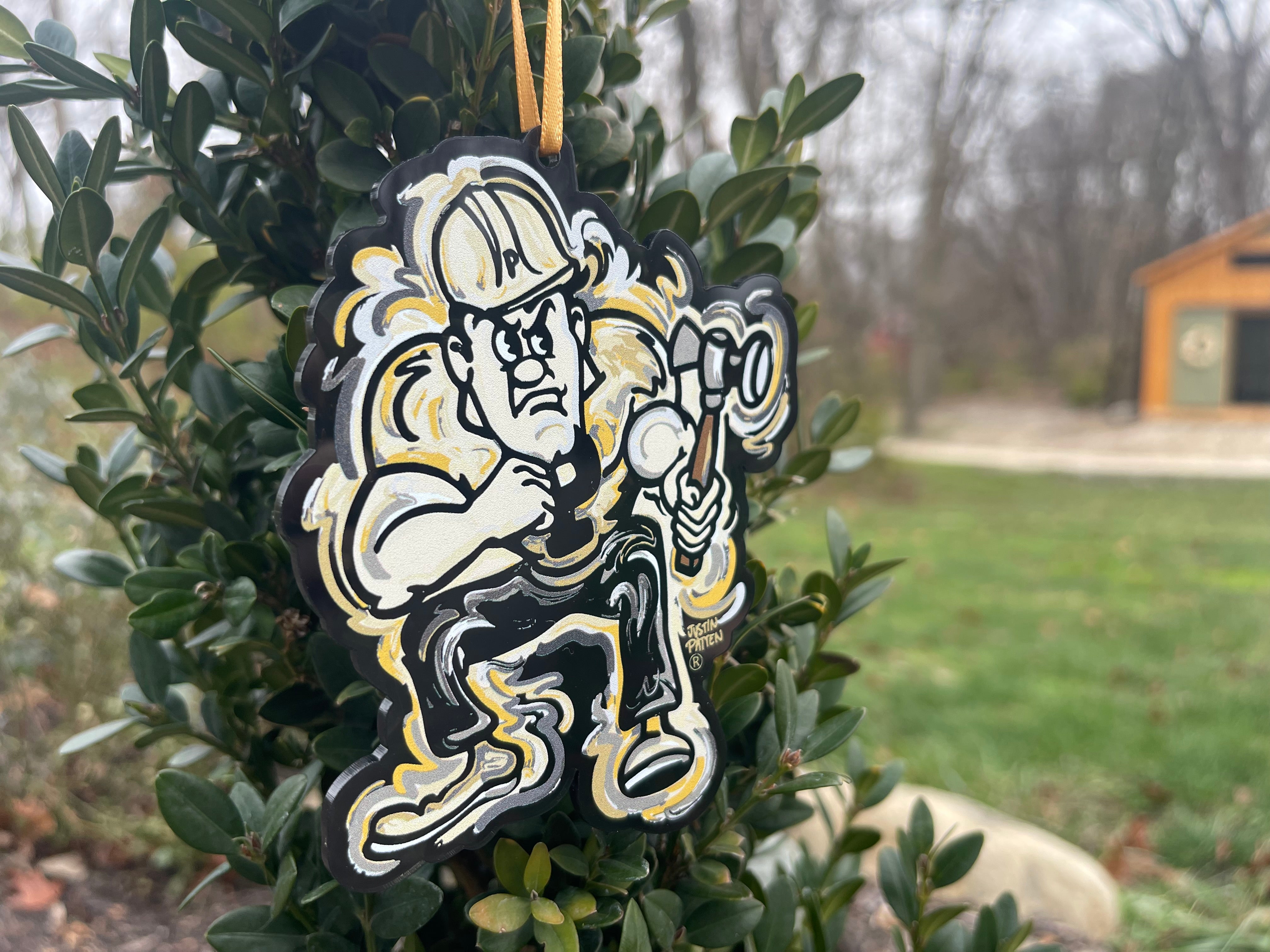 Purdue University Pete Ornament by Justin Patten