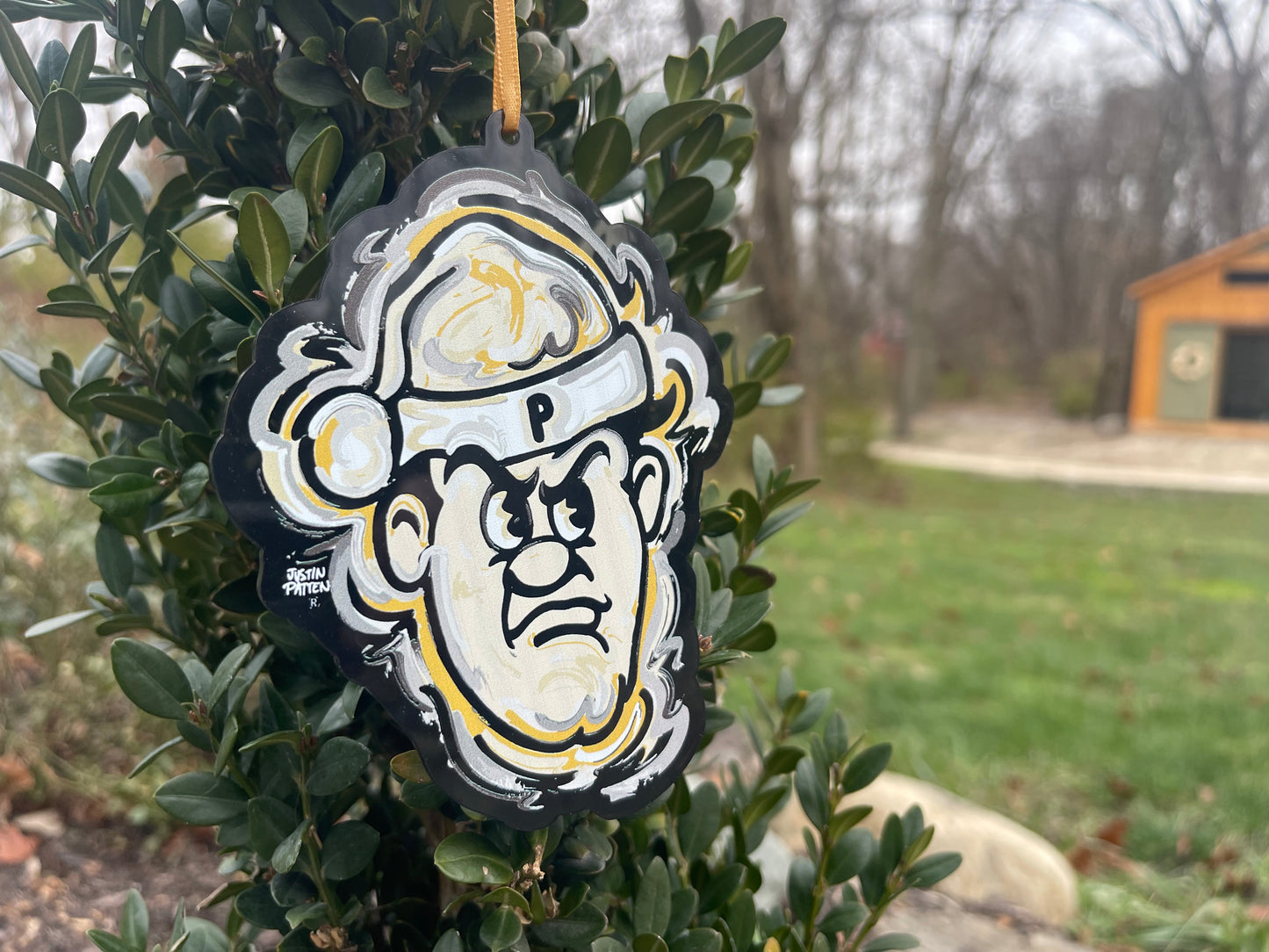 Purdue University Santa Pete Ornament by Justin Patten