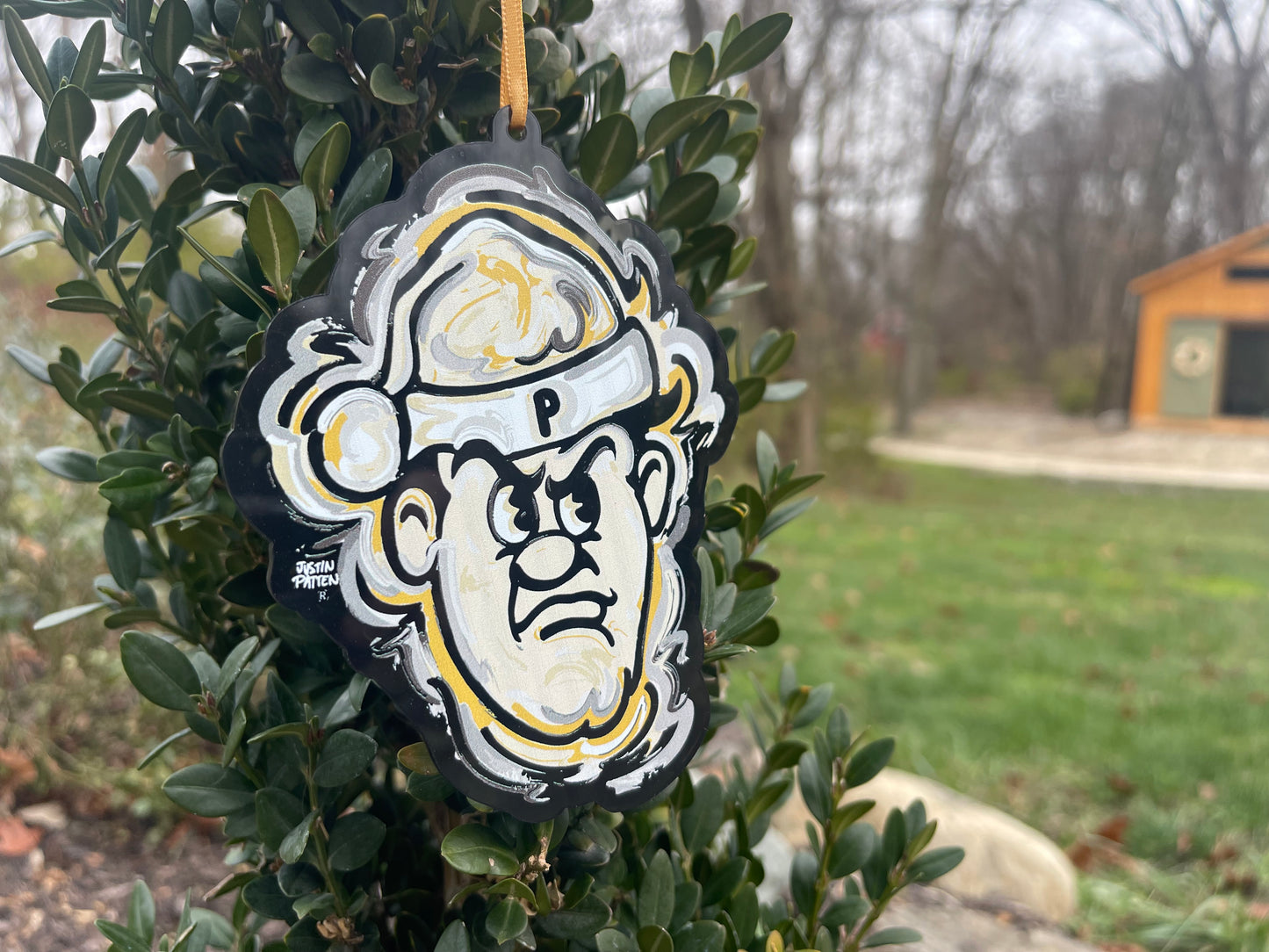 Purdue University Santa Pete Ornament by Justin Patten