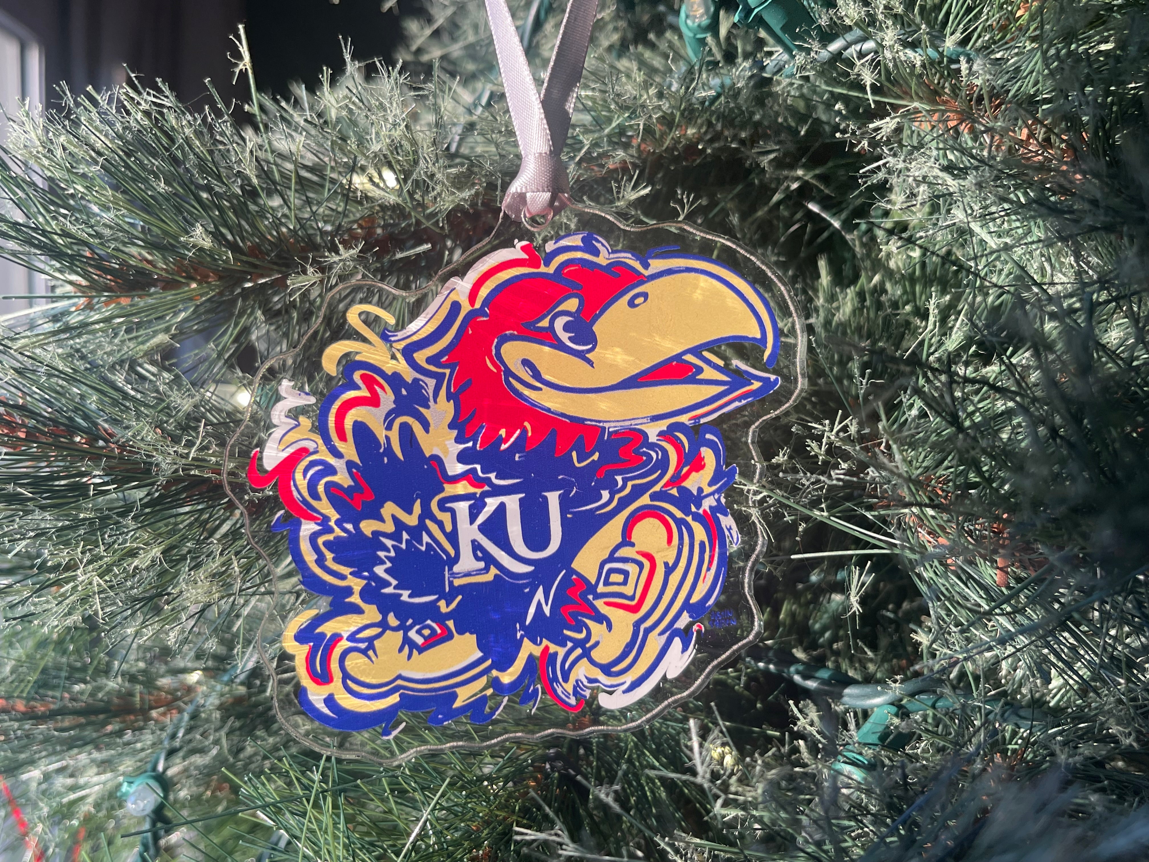 University of Kansas Jayhawks Ornament by Justin Patten