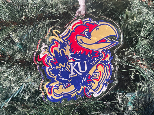 University of Kansas Jayhawks Ornament by Justin Patten