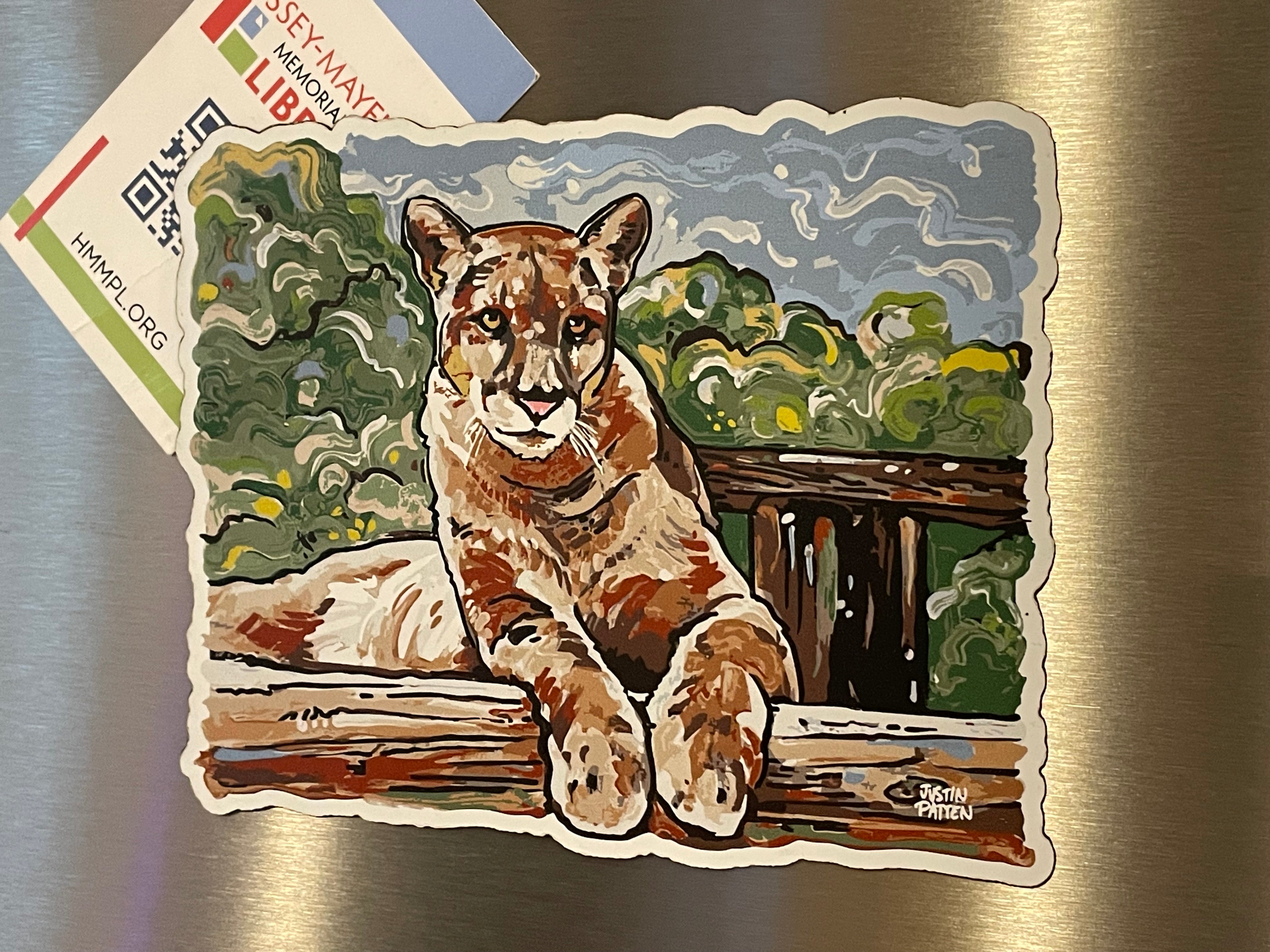 Panther Magnet by Justin Patten (Animal Kingdom, Zoo, Animals)