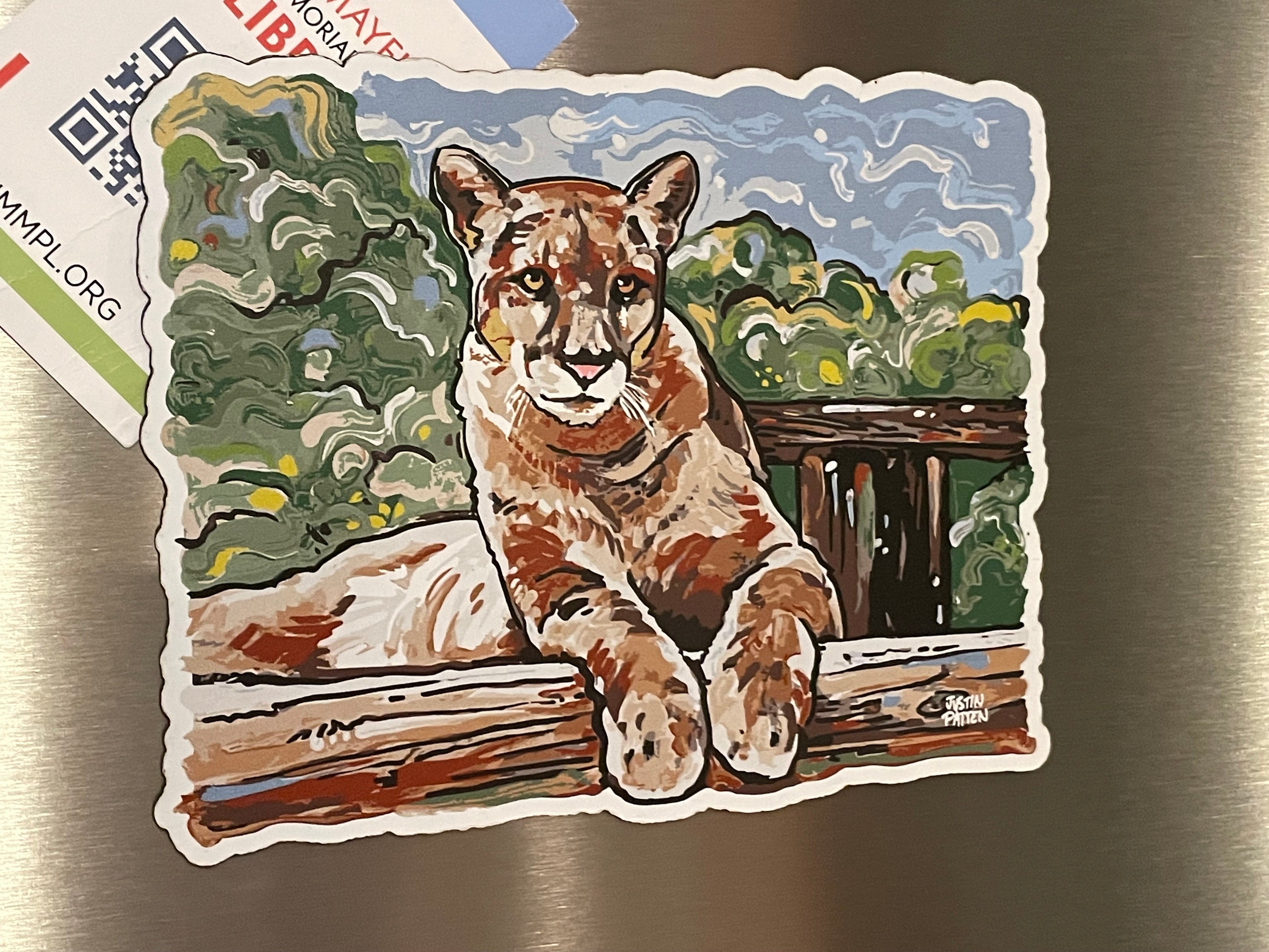 Panther Magnet by Justin Patten (Animal Kingdom, Zoo, Animals)